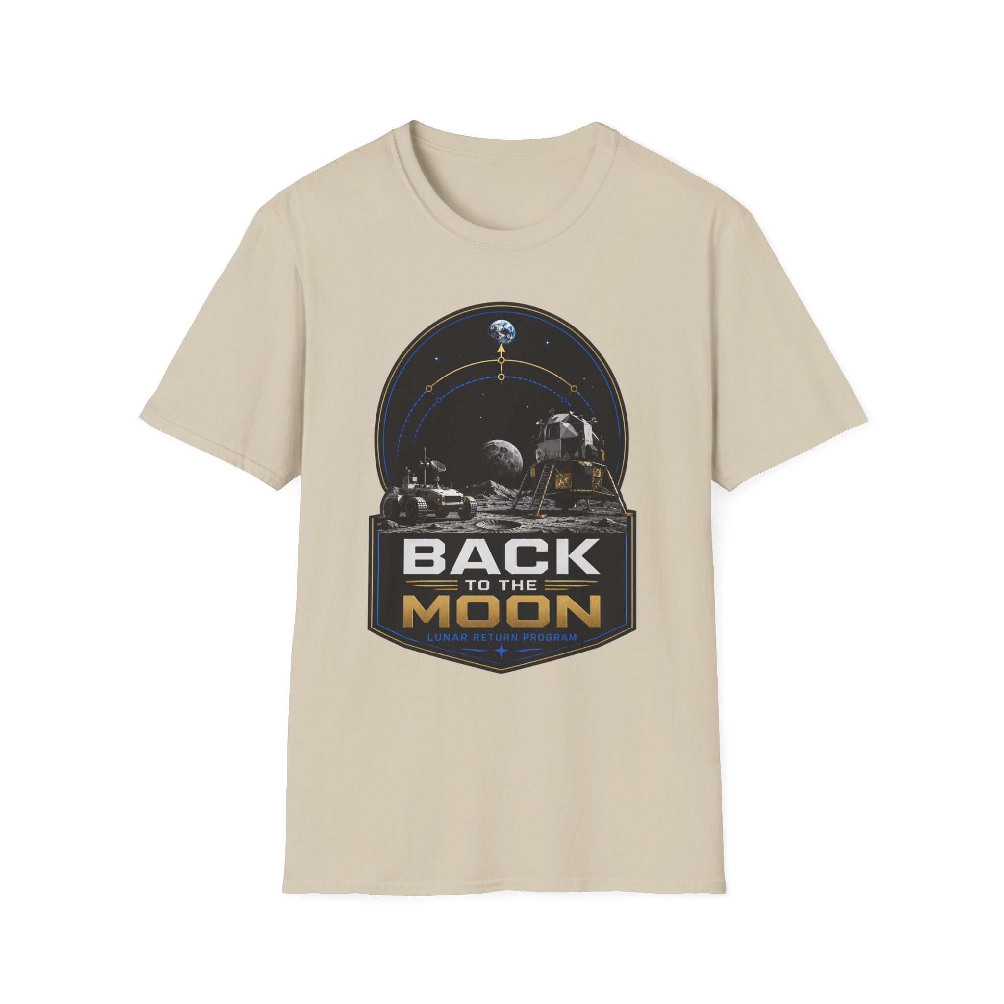 Back to the Moon T-Shirt — Lunar Mission Retro Space Tee
