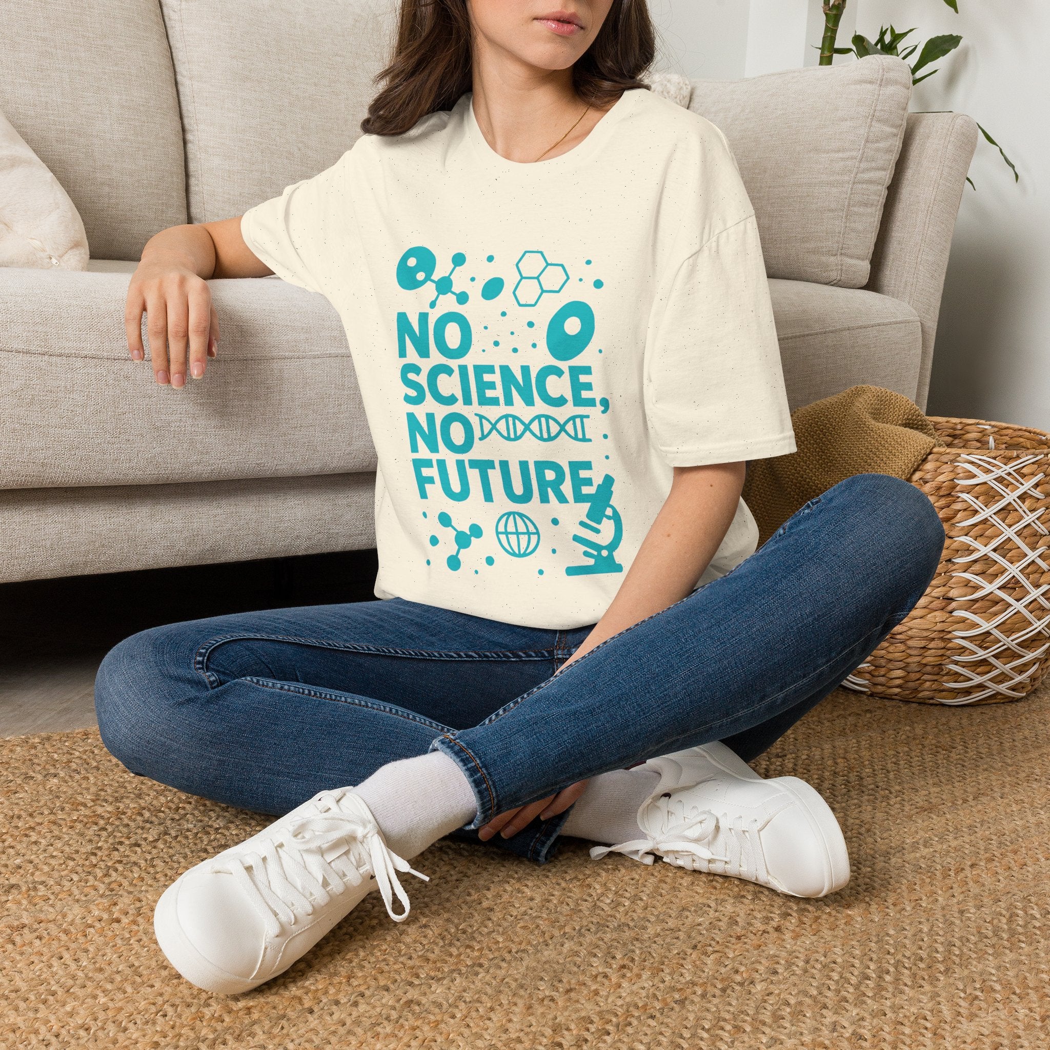 Science Lover T‑Shirt — "No Science, No Future" Graphic Tee