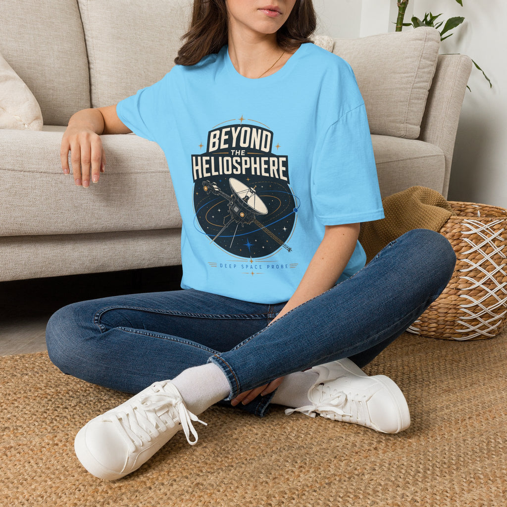 Beyond the Heliosphere T-Shirt — Space Exploration Graphic Tee