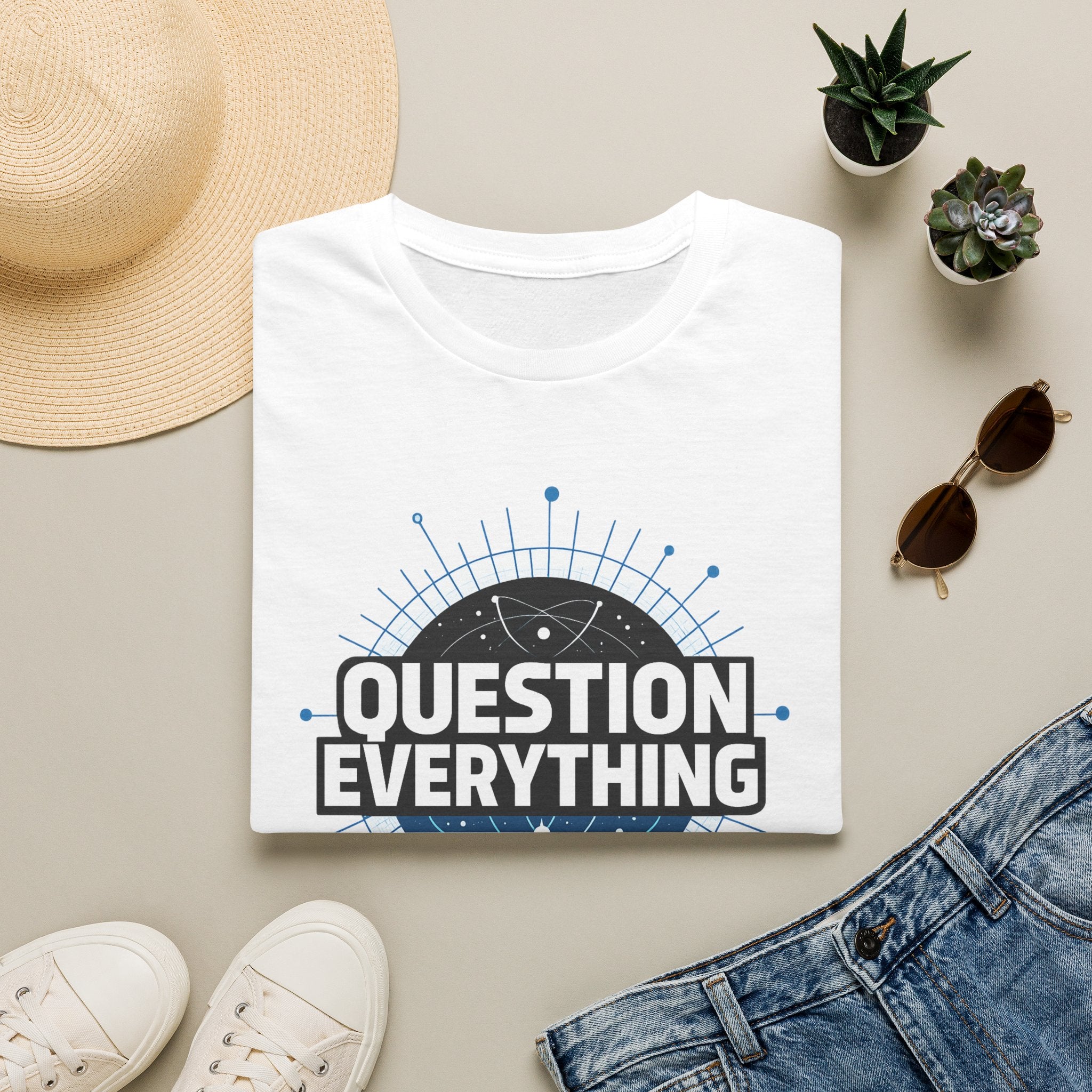 Question Everything T-Shirt — Skeptic Science Graphic Tee