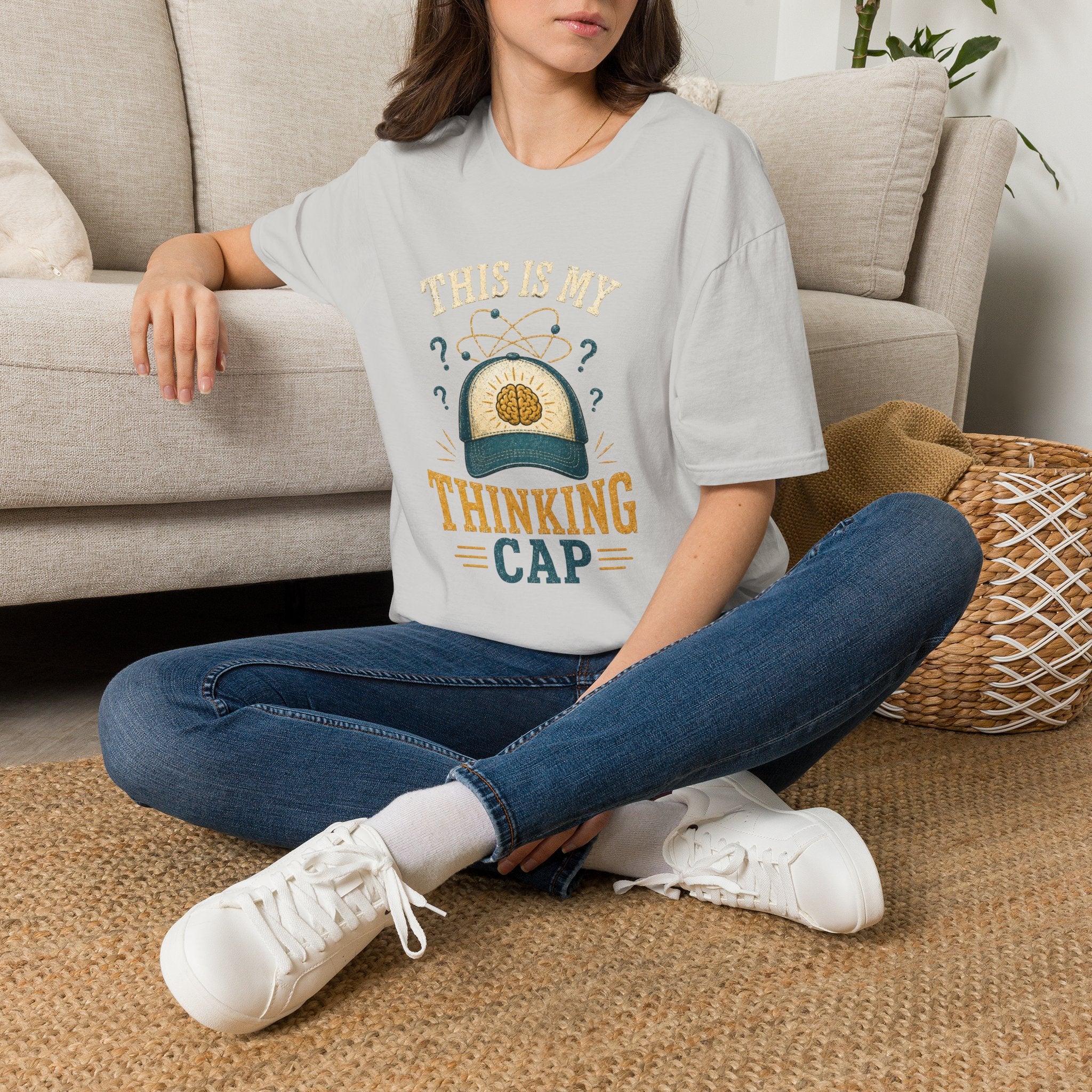 Thinking Cap T-Shirt — “This Is My Thinking Cap” Graphic Tee