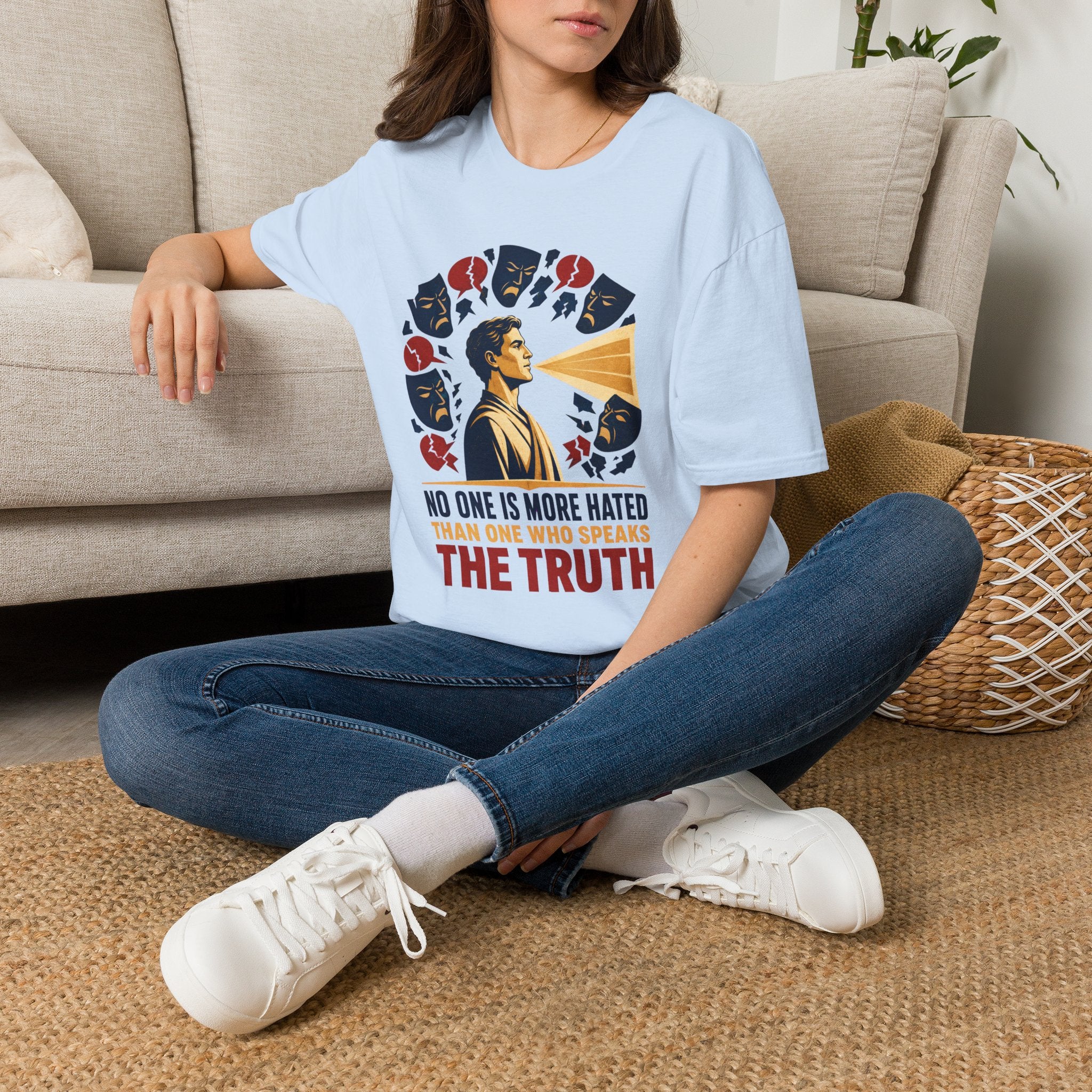 "No One Is More Hated Than One Who Speaks The Truth" Inspirational Graphic Tee