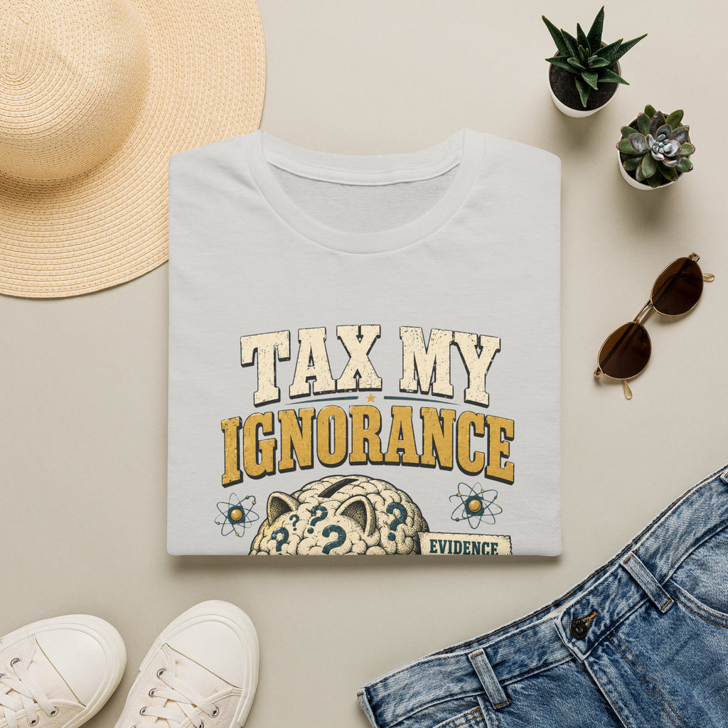 Tax My Ignorance T-Shirt – Funny Political Piggy Bank Design