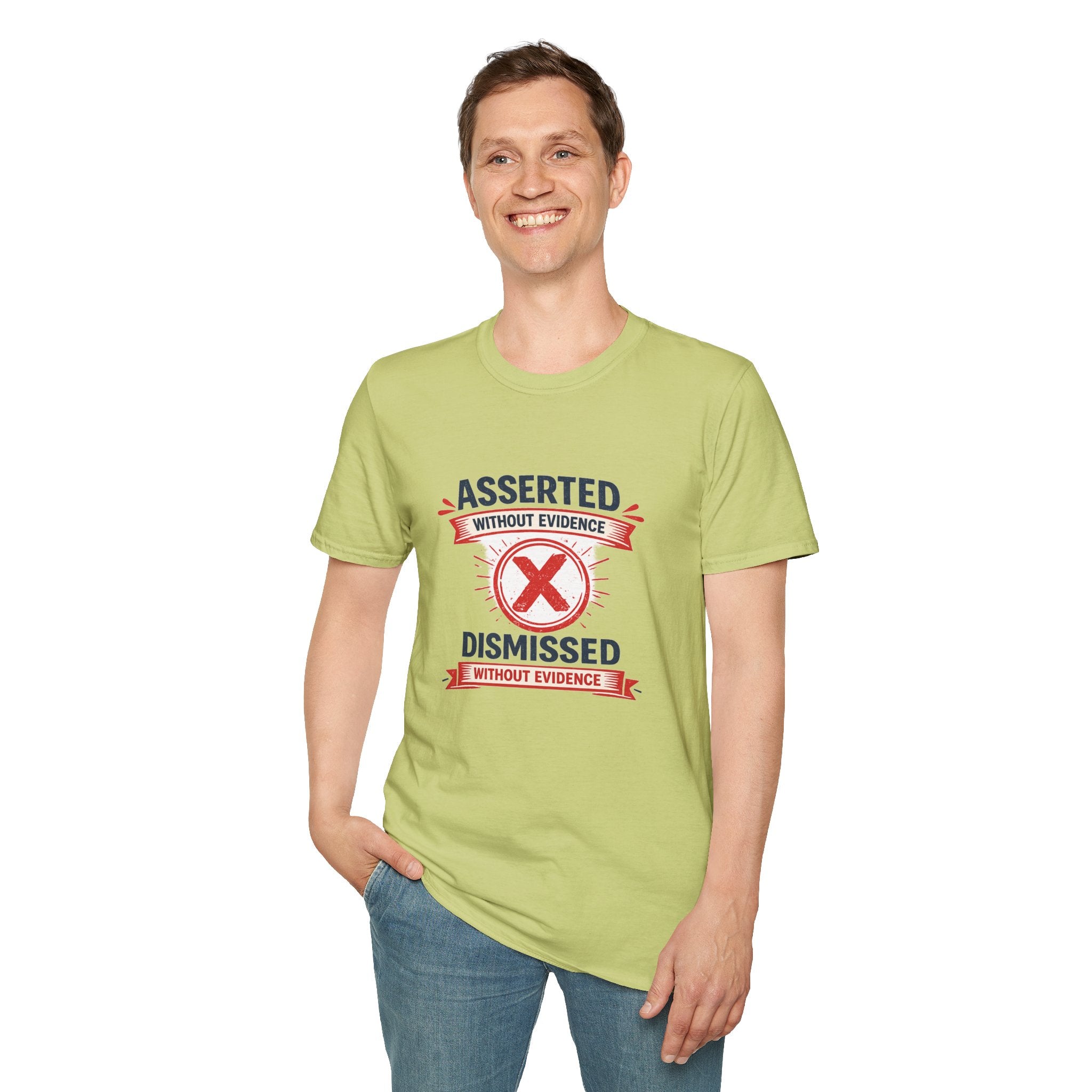 Asserted Without Evidence T-Shirt — Funny Skeptic Graphic Tee