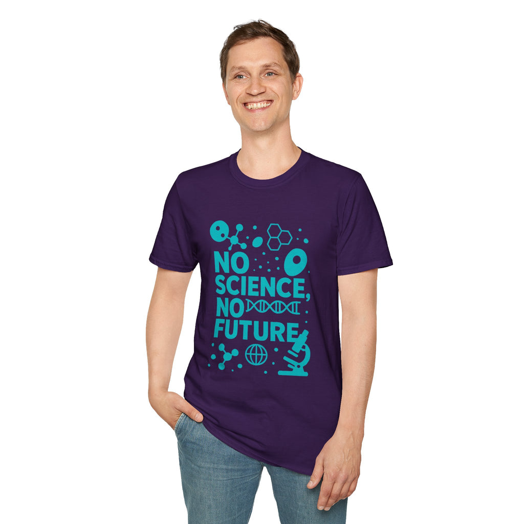 Science Lover T‑Shirt — "No Science, No Future" Graphic Tee