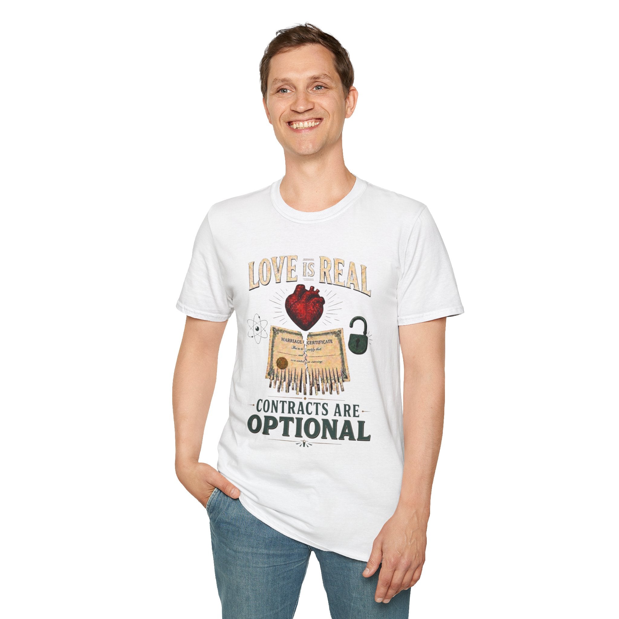 Love Is Real, Contracts Are Optional Graphic Tee