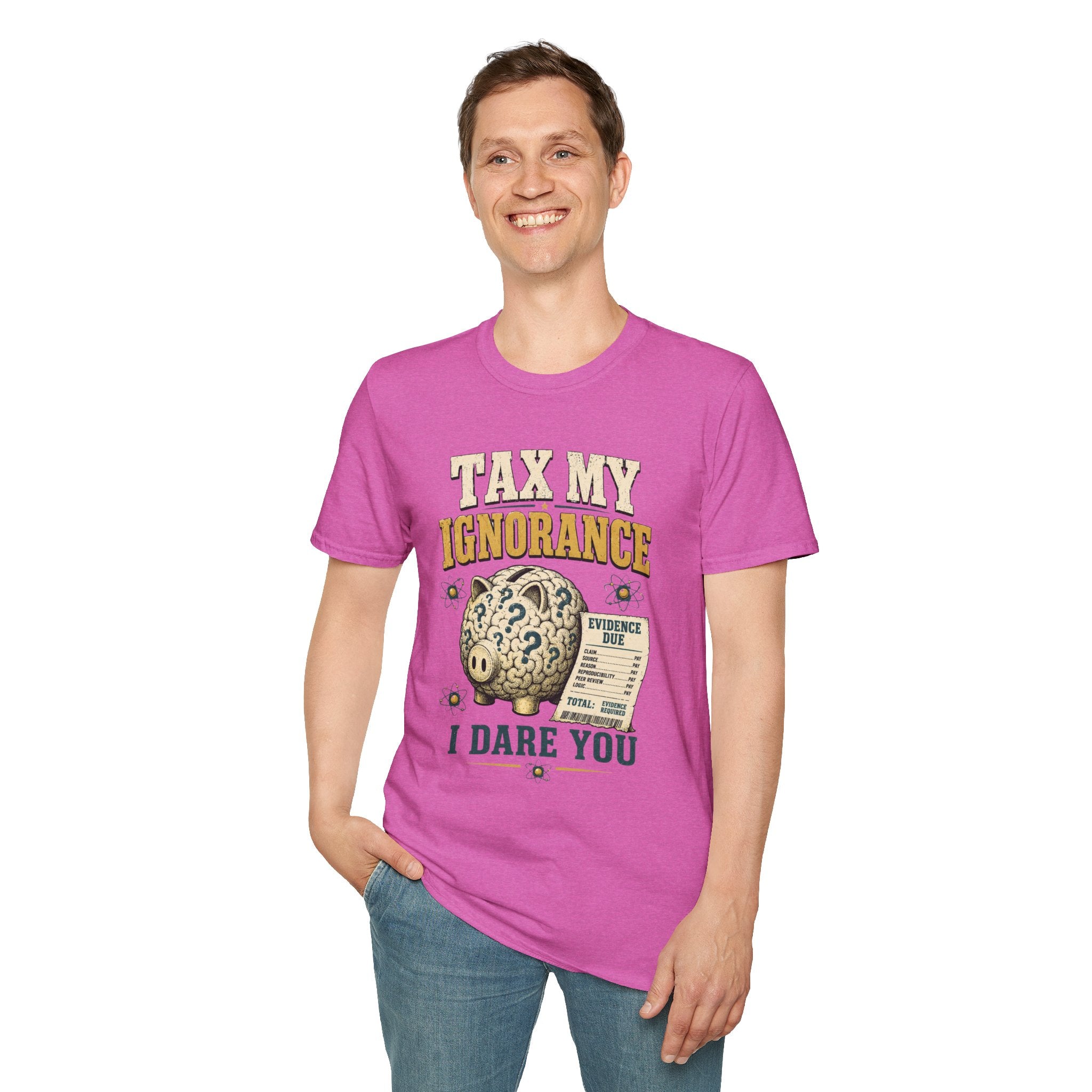Tax My Ignorance T-Shirt – Funny Political Piggy Bank Design