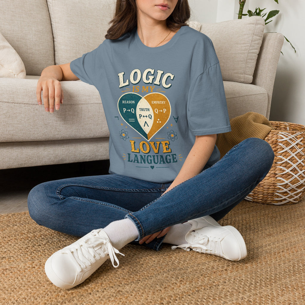 Logic Is My Love Language T-Shirt — Venn Diagram Math Humor Tee