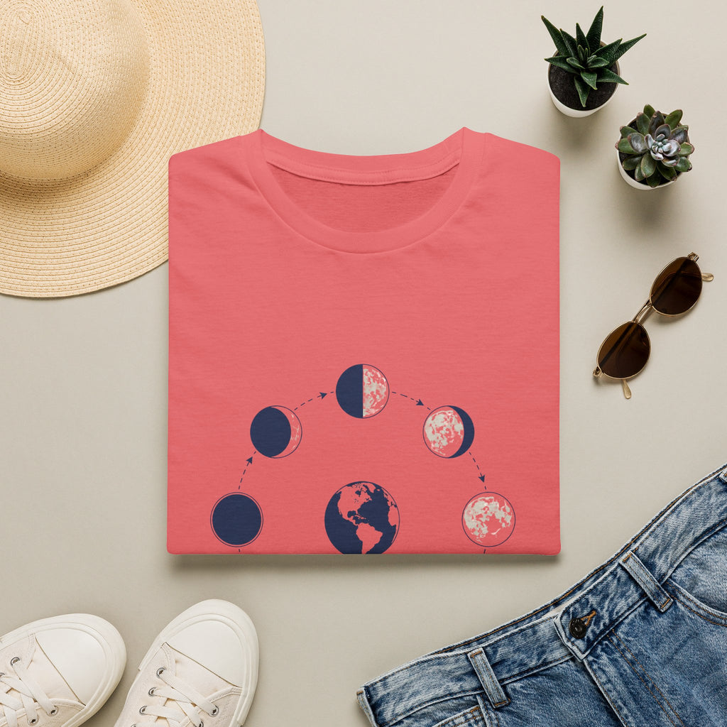Moon Phase T-Shirt —Lunar Cycle Graphic Tee