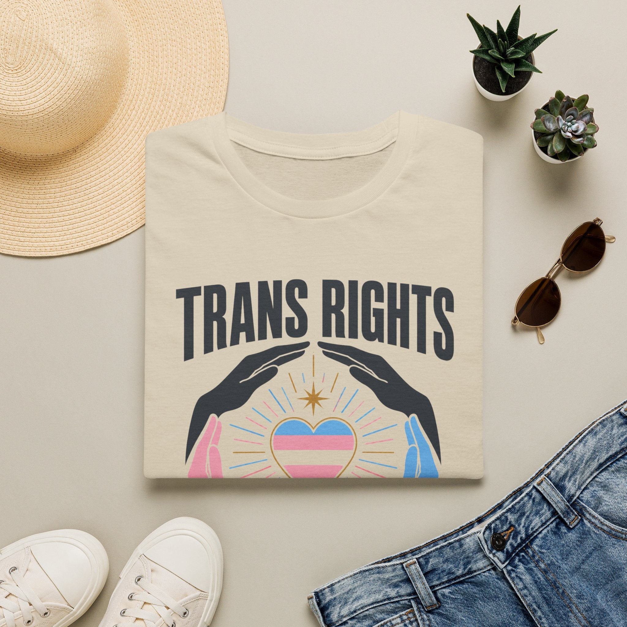 Trans Rights T-Shirt — "Trans Rights Are Human Rights" Pride Tee
