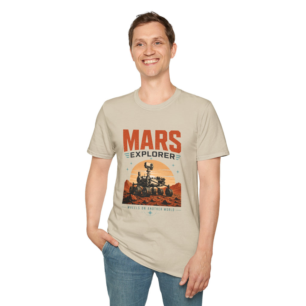 Mars Explorer T-Shirt — Retro Space Rover Graphic Tee