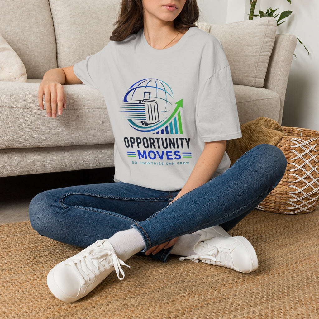Opportunity Moves T-Shirt — Travel & Business Growth Tee