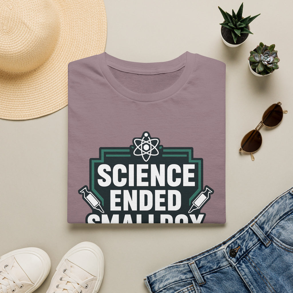Science Ended Smallpox T-Shirt — Retro Science Graphic Tee