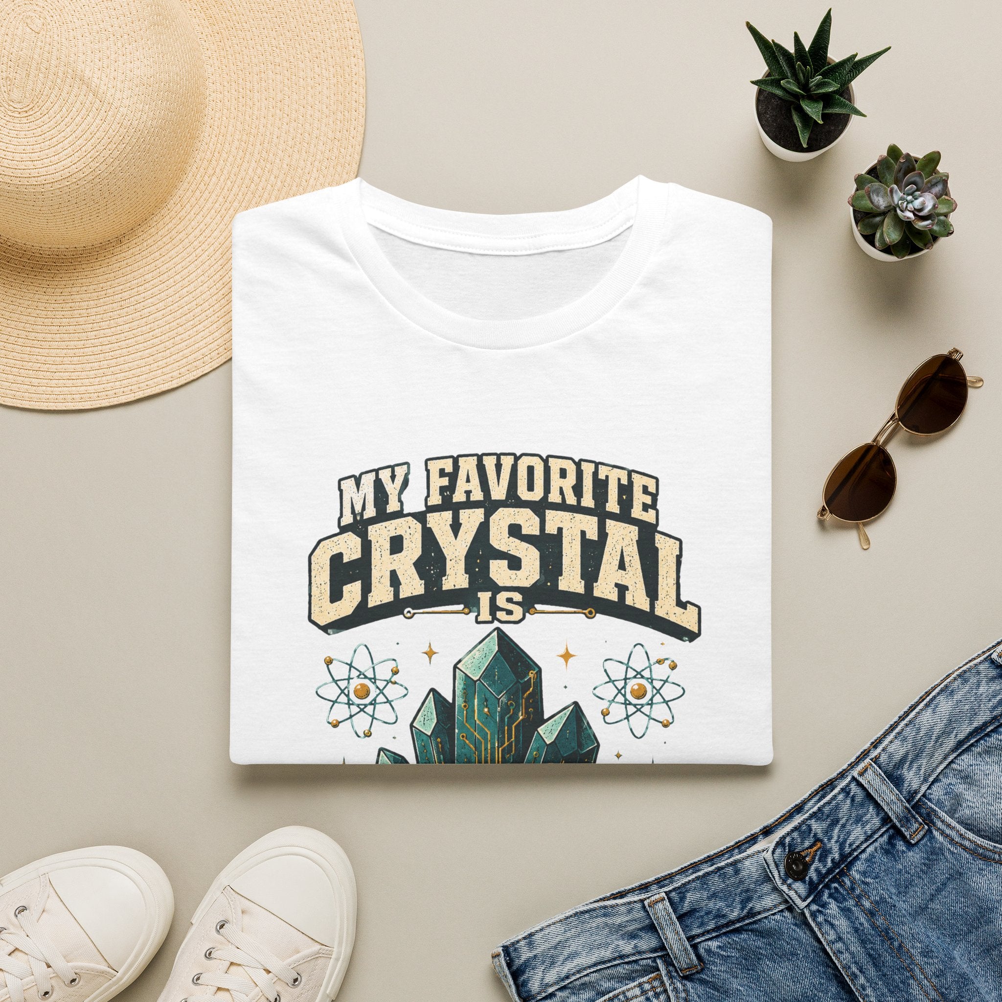 My Favorite Crystal Is Silicon T-Shirt — Science Geek Crystal Tee