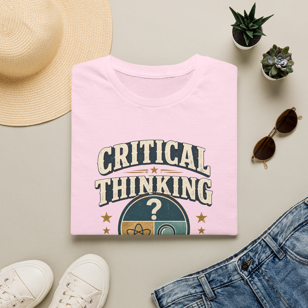 Critical Thinking T-Shirt — "Critical Thinking Is My Political Party" Graphic Tee
