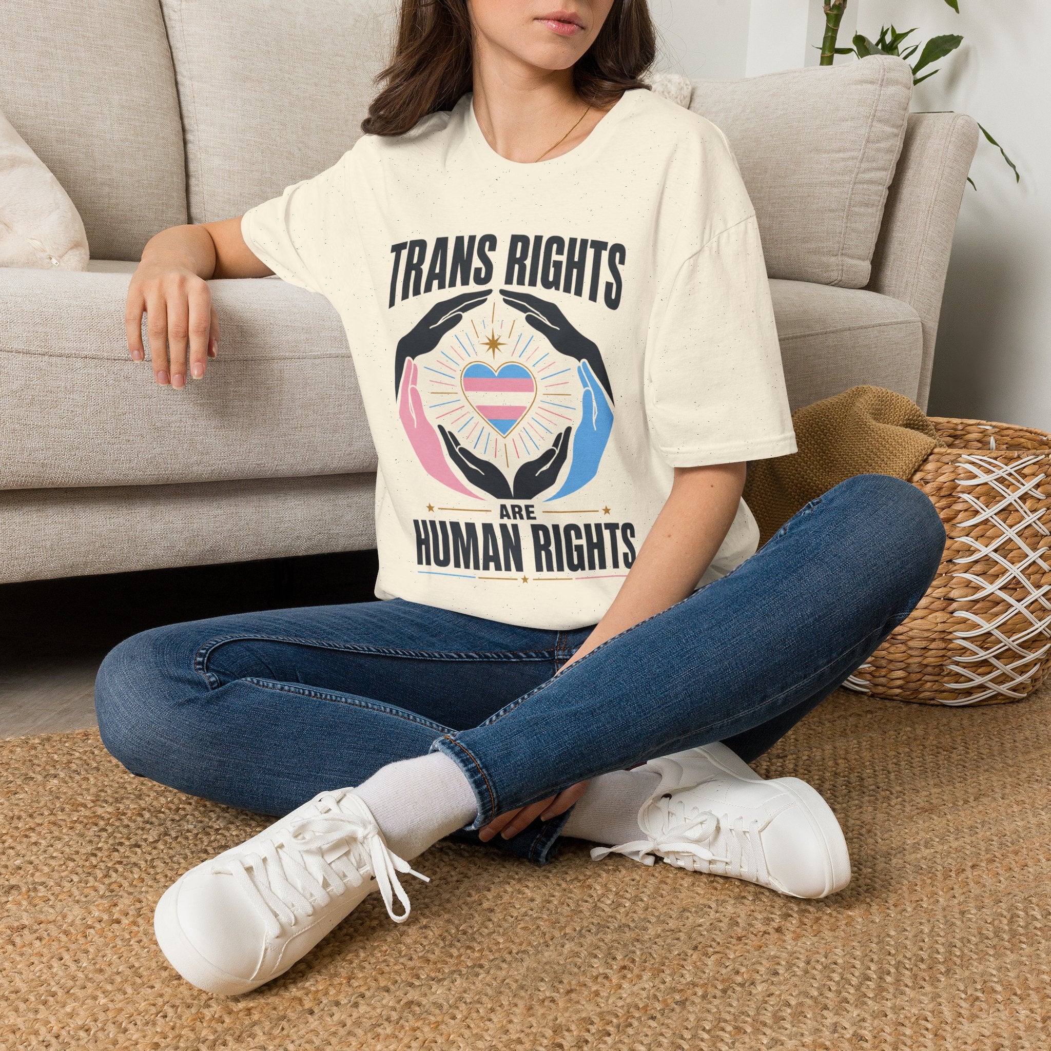 Trans Rights T-Shirt — "Trans Rights Are Human Rights" Pride Tee
