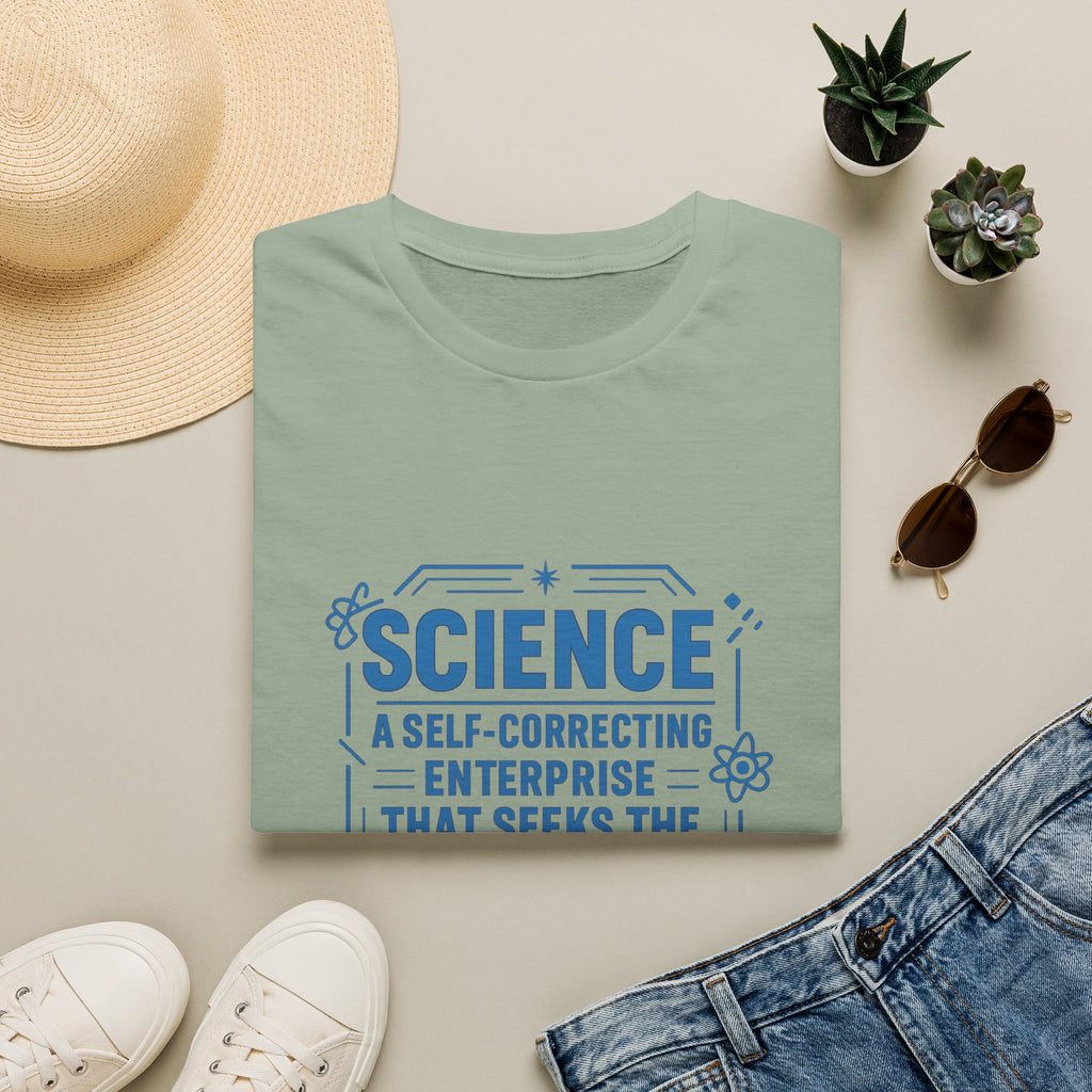 Science T-Shirt — “Science: A Self-Correcting Enterprise That Seeks the Truth”