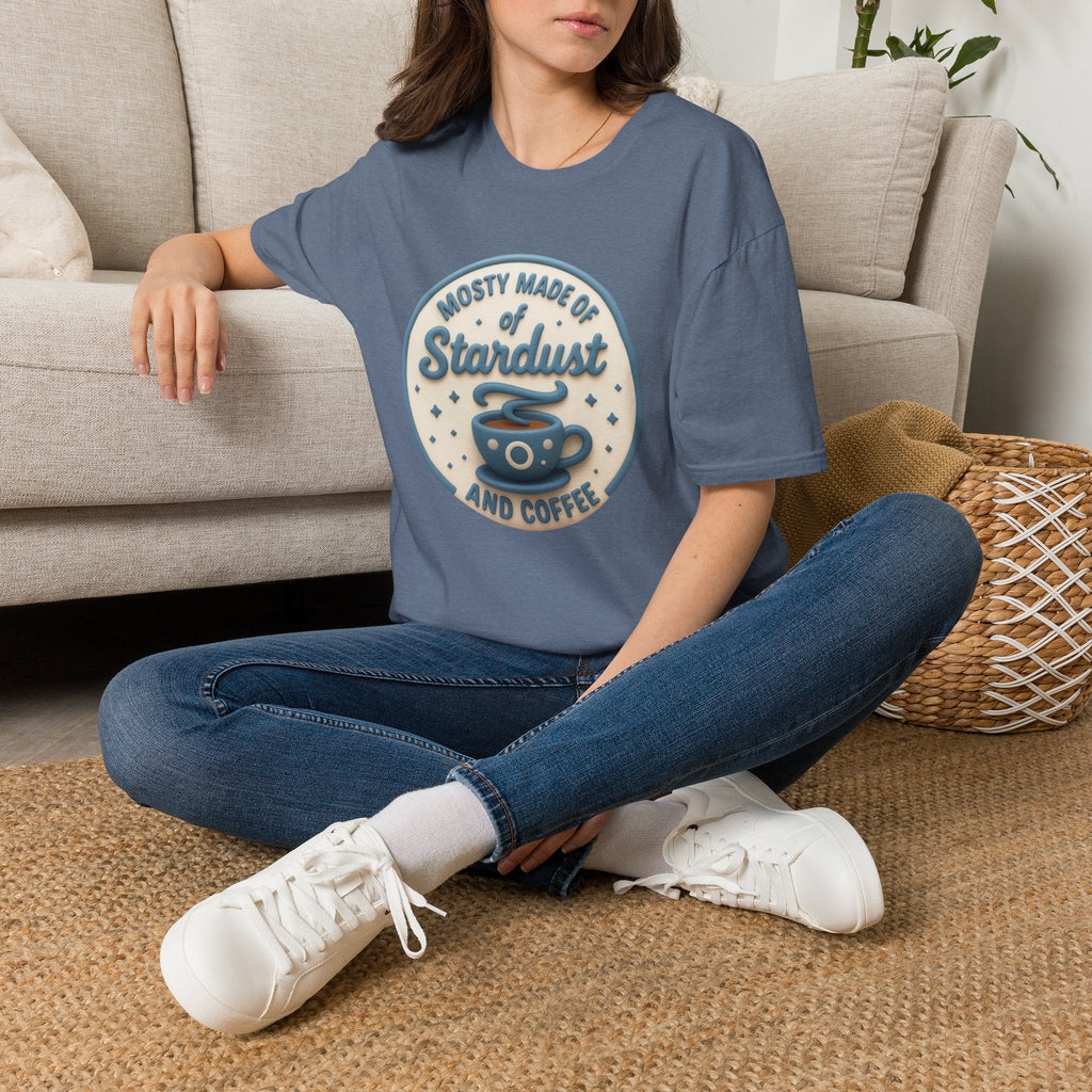 Stardust & Coffee T-Shirt – "Mostly Made of Stardust" Retro Graphic Tee
