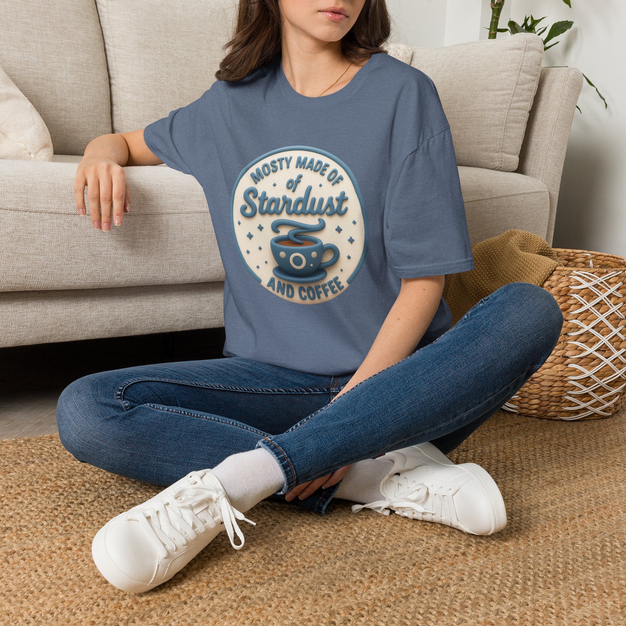 Stardust & Coffee T-Shirt – "Mostly Made of Stardust" Retro Graphic Tee