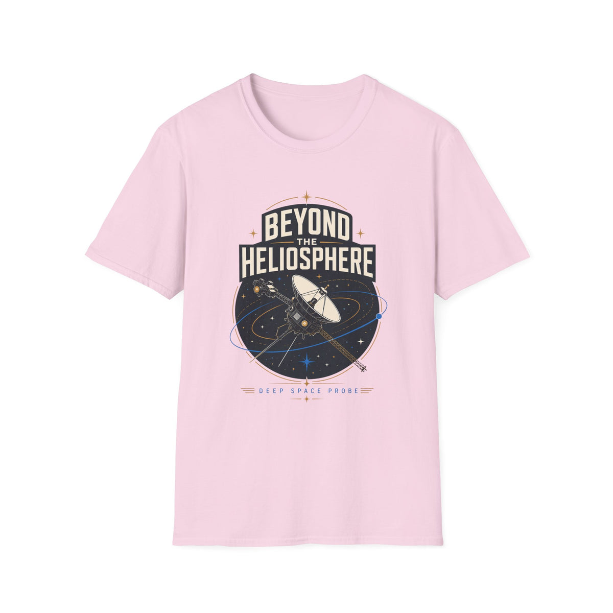 Beyond the Heliosphere T-Shirt — Space Exploration Graphic Tee