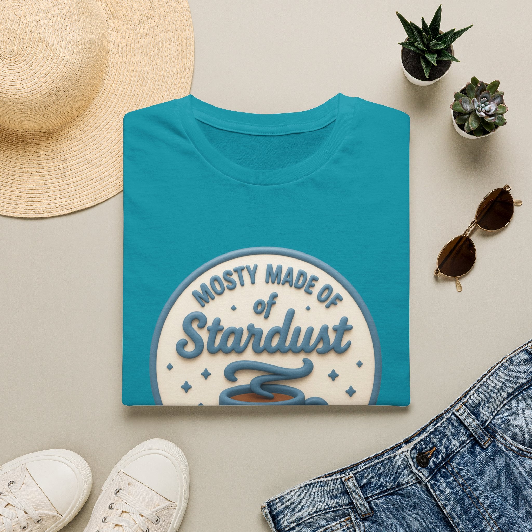 Stardust & Coffee T-Shirt – "Mostly Made of Stardust" Retro Graphic Tee