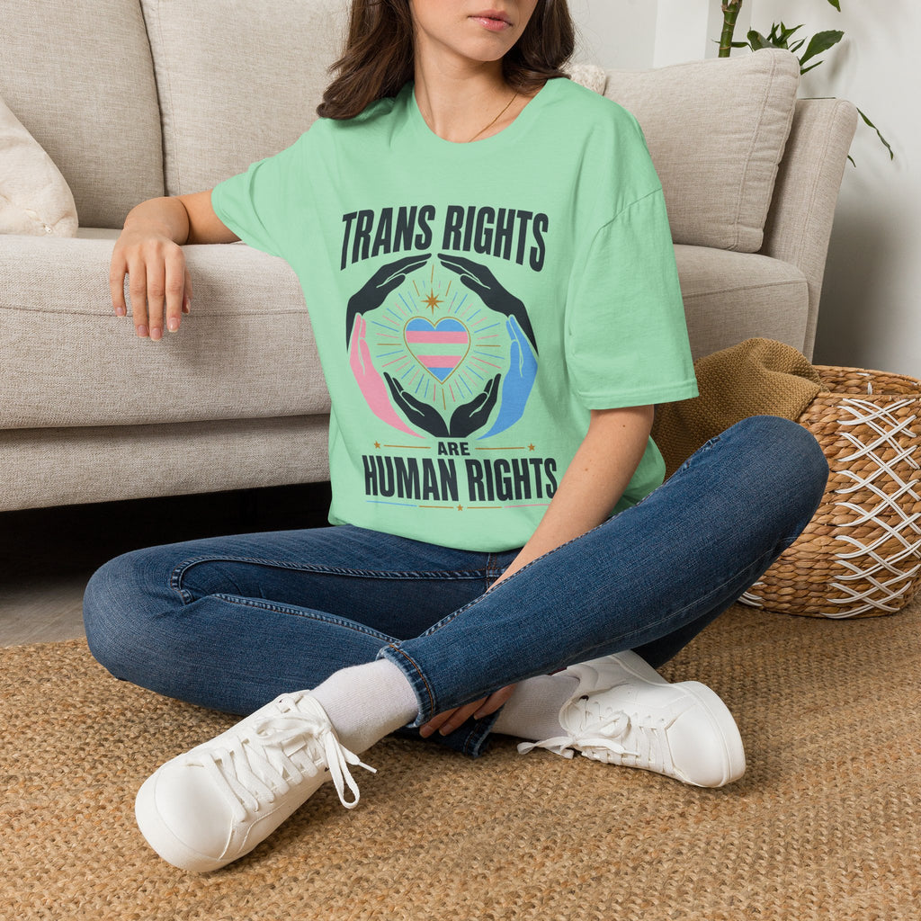 Trans Rights T-Shirt — "Trans Rights Are Human Rights" Pride Tee