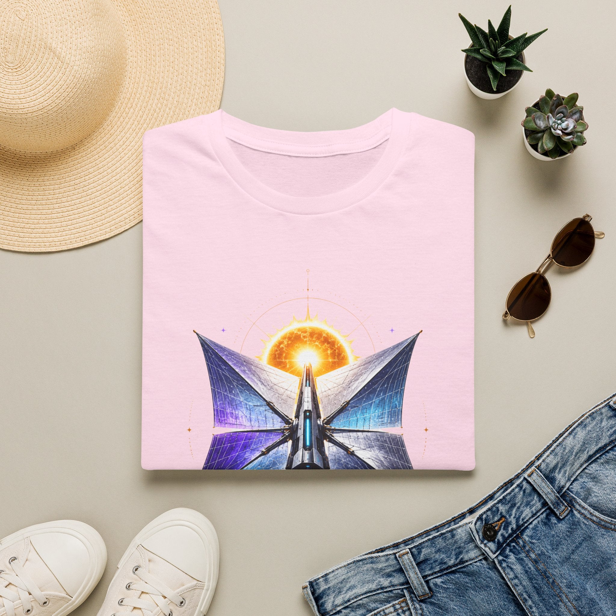 Solar Sail T‑Shirt — Spacecraft Butterfly Graphic ("Solar Sail")