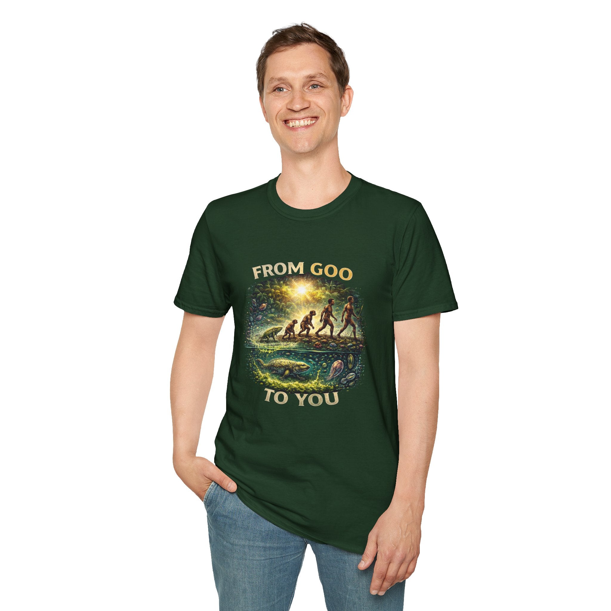 From Goo To You T-Shirt — Evolution Humor Graphic Tee