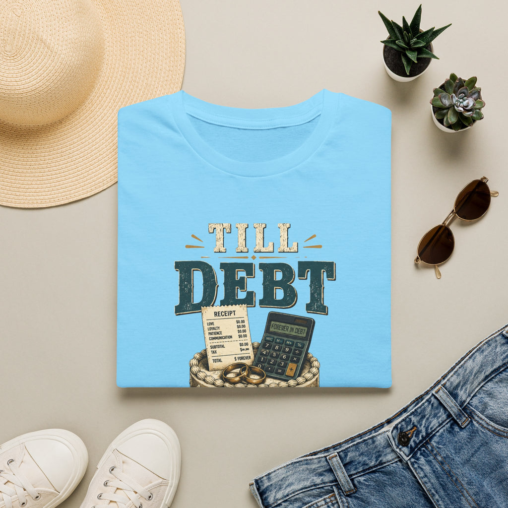 "Till Debt Do Us Part" Funny Debt & Finance Marriage Tee