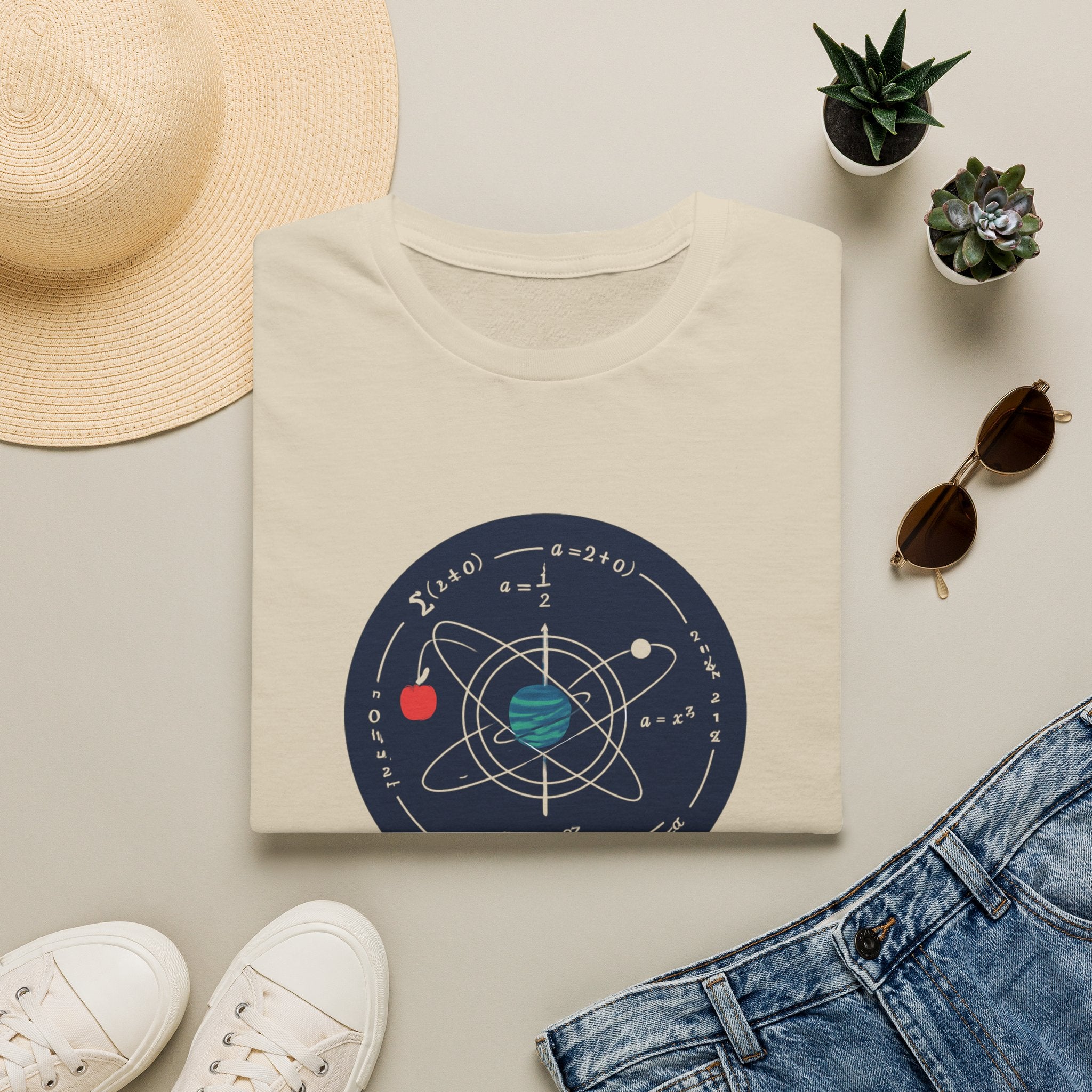 Science Atom Graphic T-Shirt — "Reality Needs No Myth" Tee