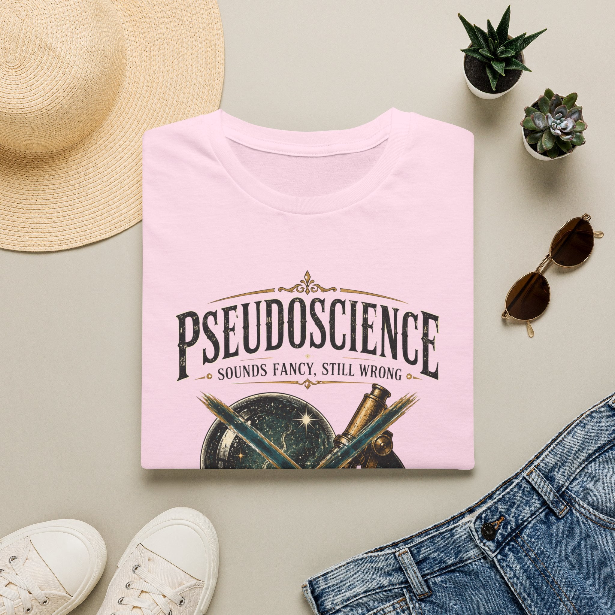 "Pseudoscience: Sounds Fancy, Still Wrong" Retro Science Graphic Tee