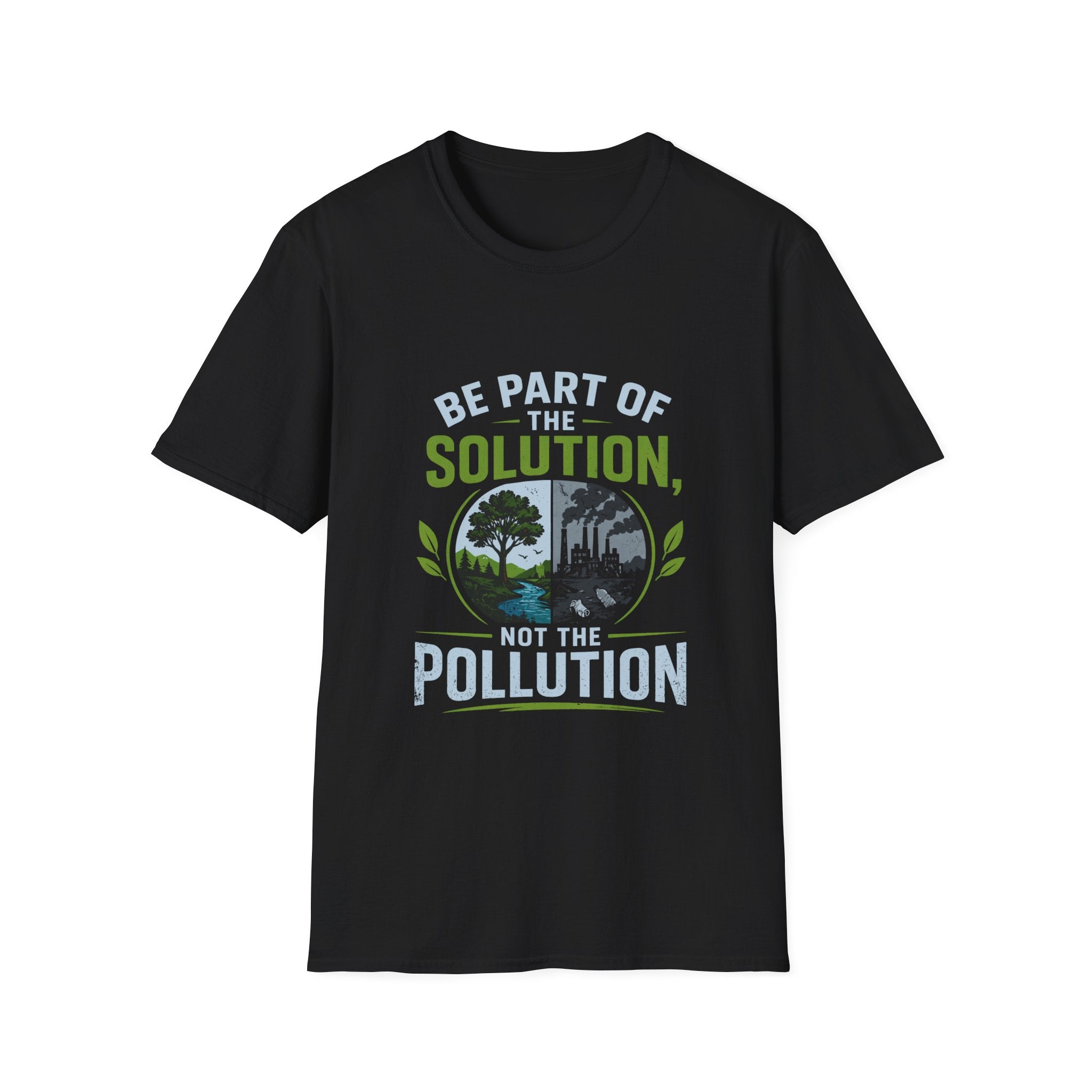 Solution Not Pollution Unisex Softstyle T-Shirt