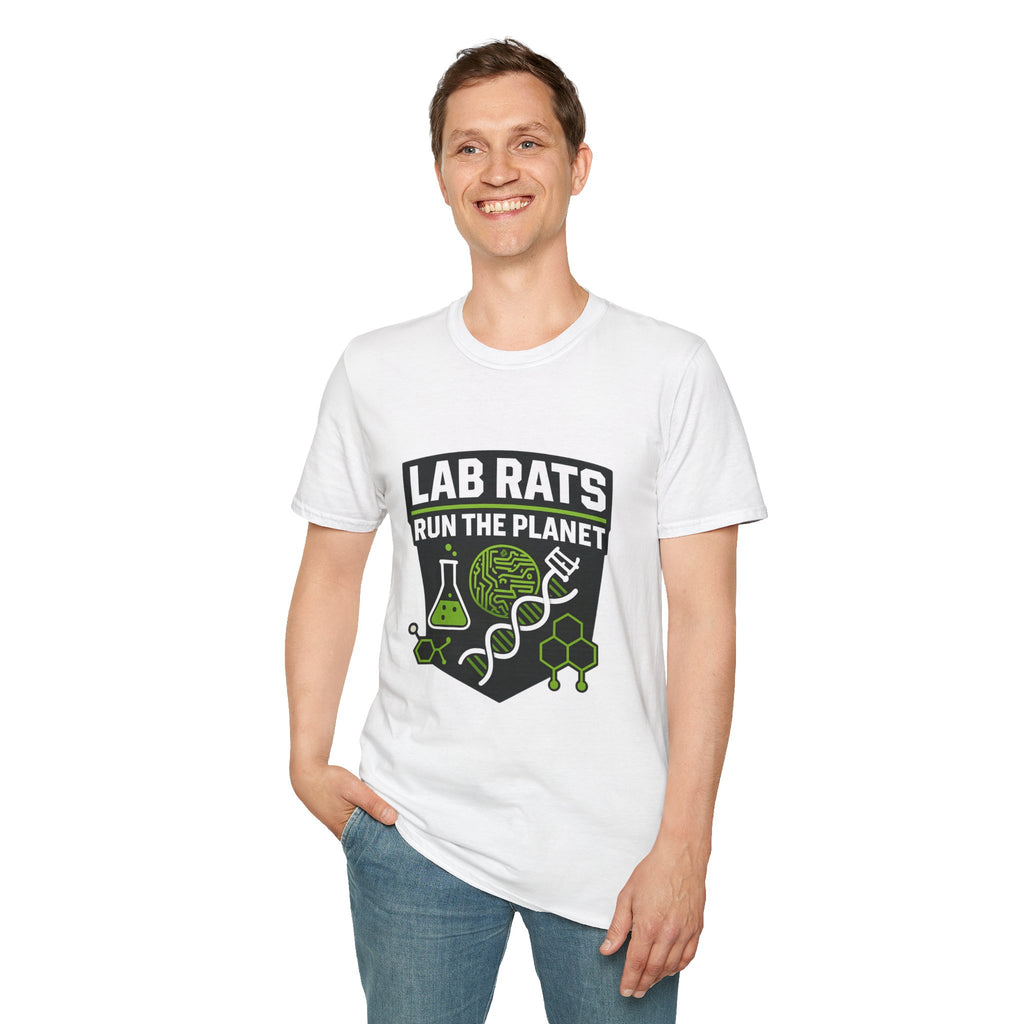 Lab Rats Run The Planet T-Shirt — Science Nerd Graphic Tee