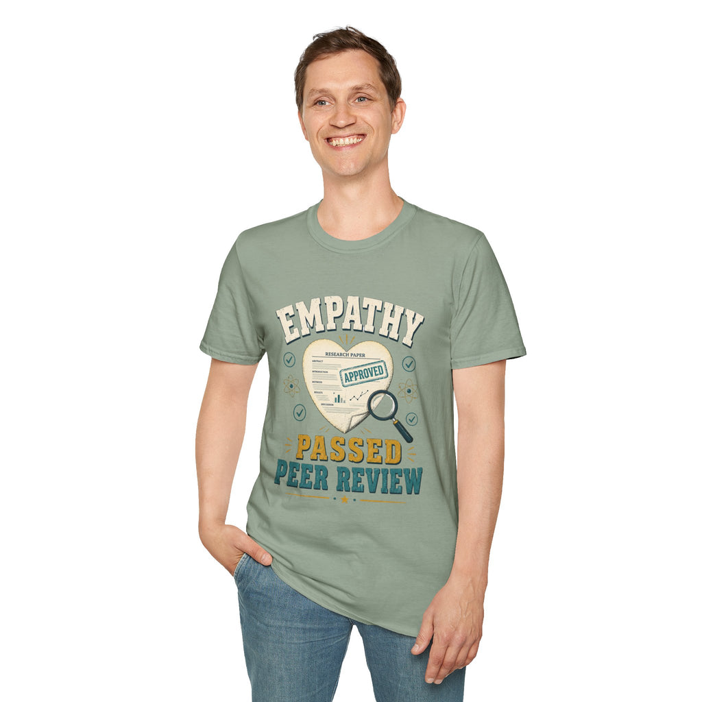 Empathy Passed Peer Review T-Shirt — 'Empathy Approved' Medical / Counseling Tee