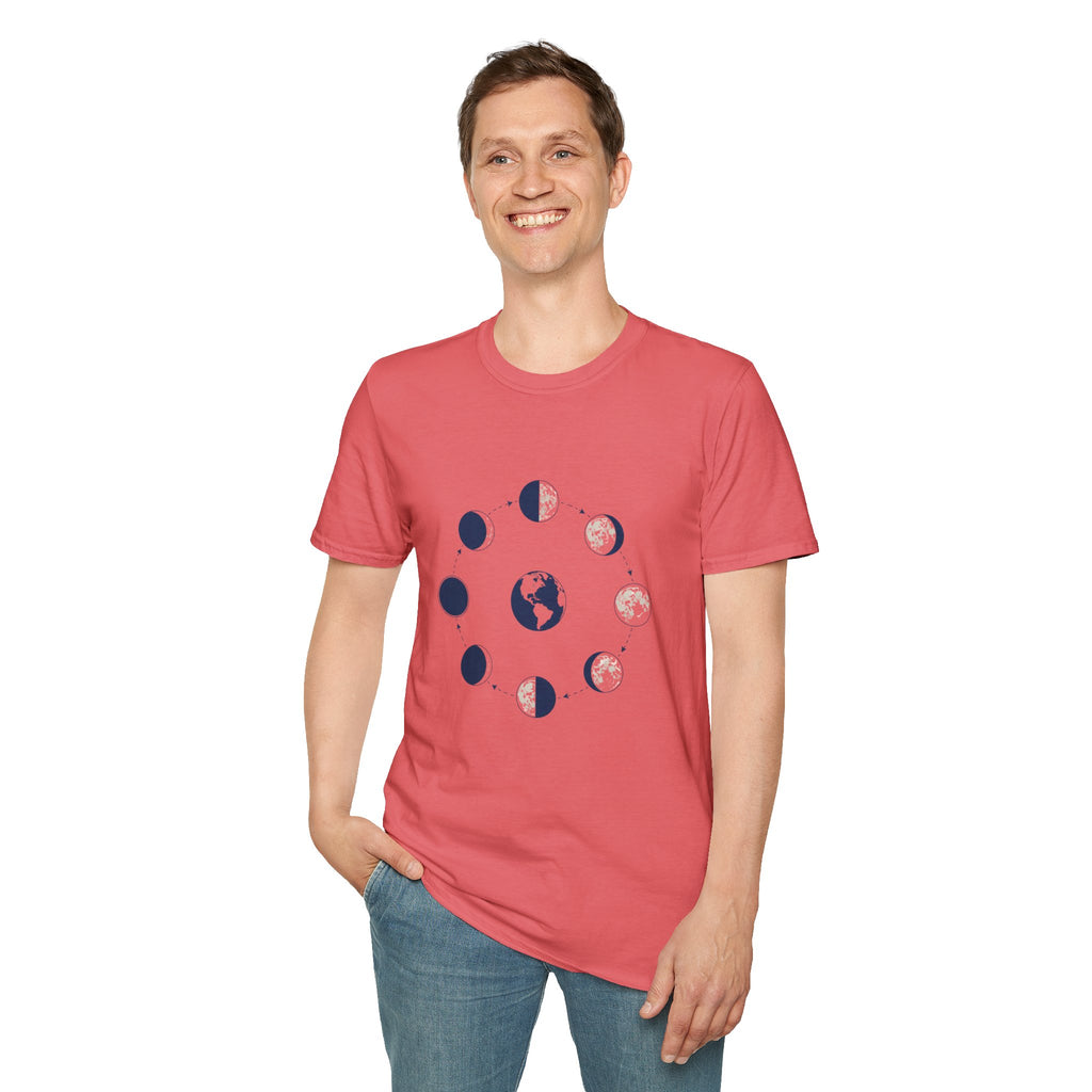 Moon Phase T-Shirt —Lunar Cycle Graphic Tee