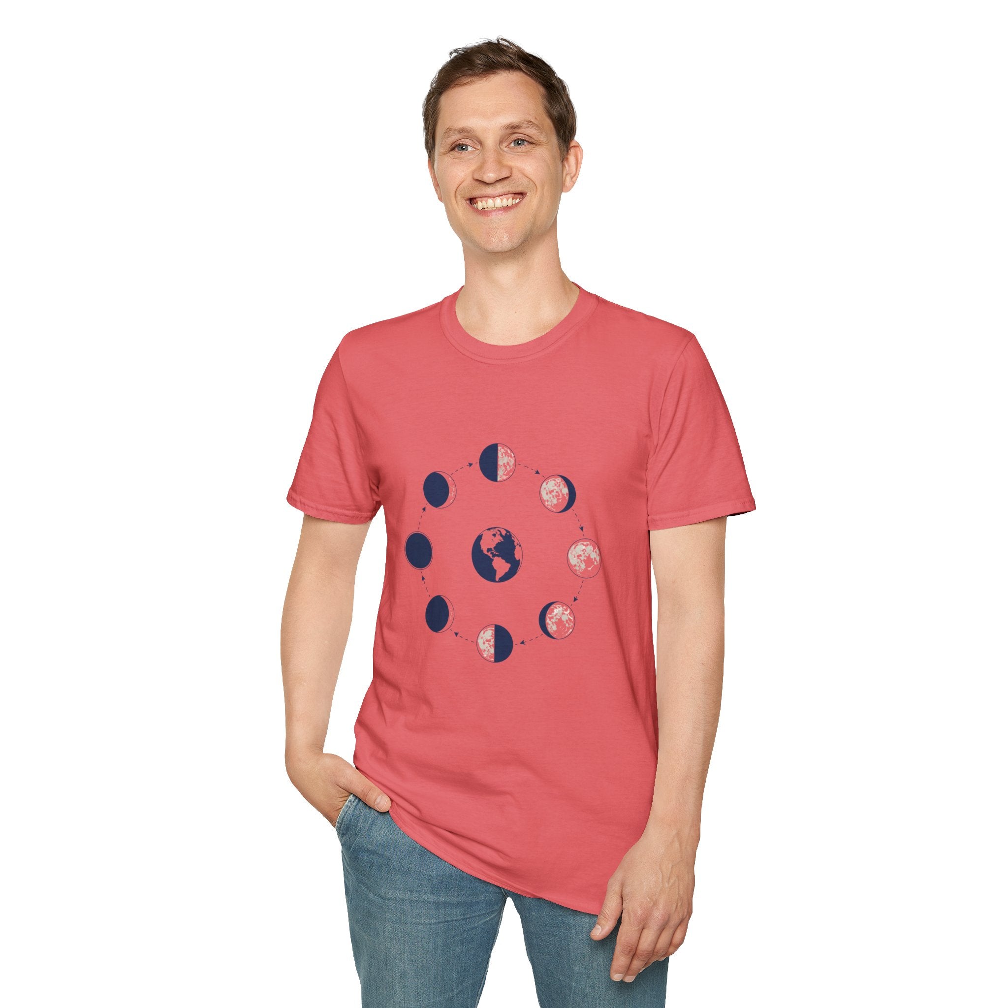 Moon Phase T-Shirt —Lunar Cycle Graphic Tee