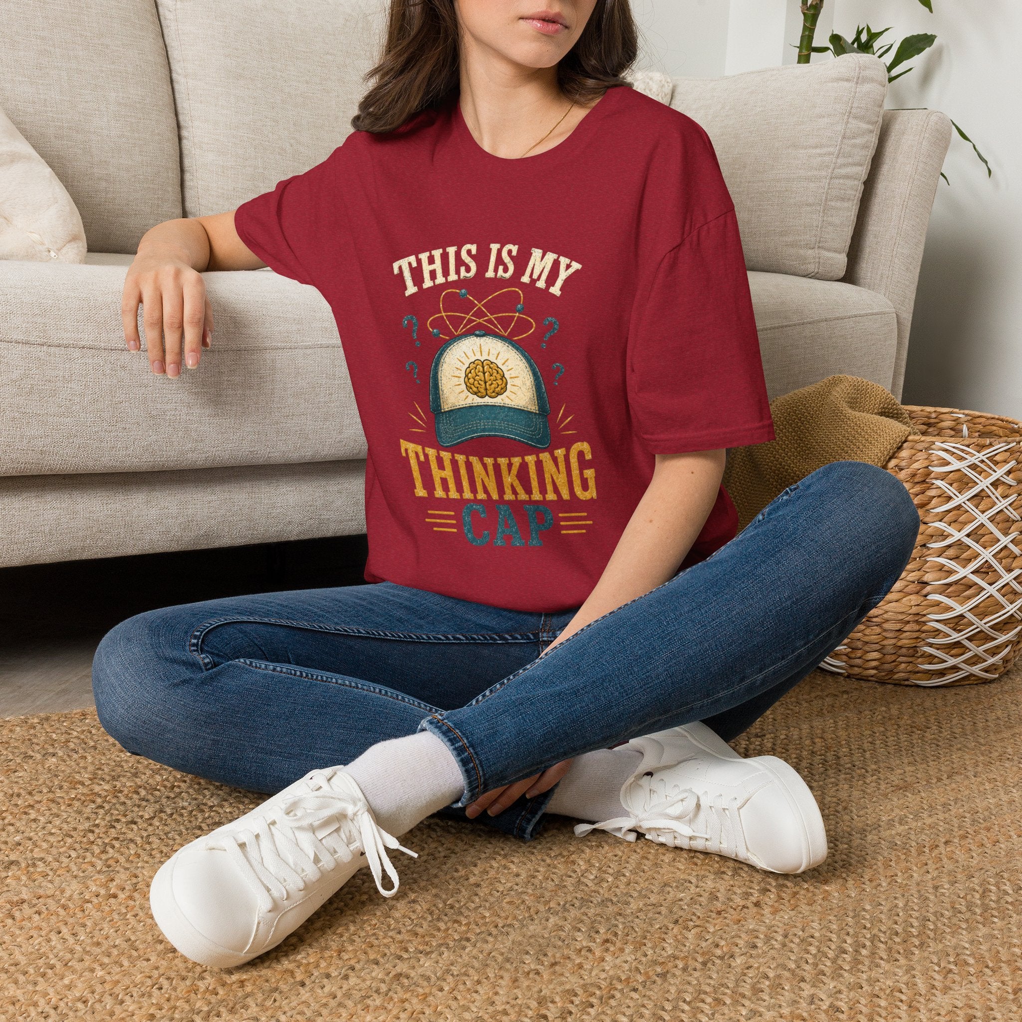 Thinking Cap T-Shirt — “This Is My Thinking Cap” Graphic Tee