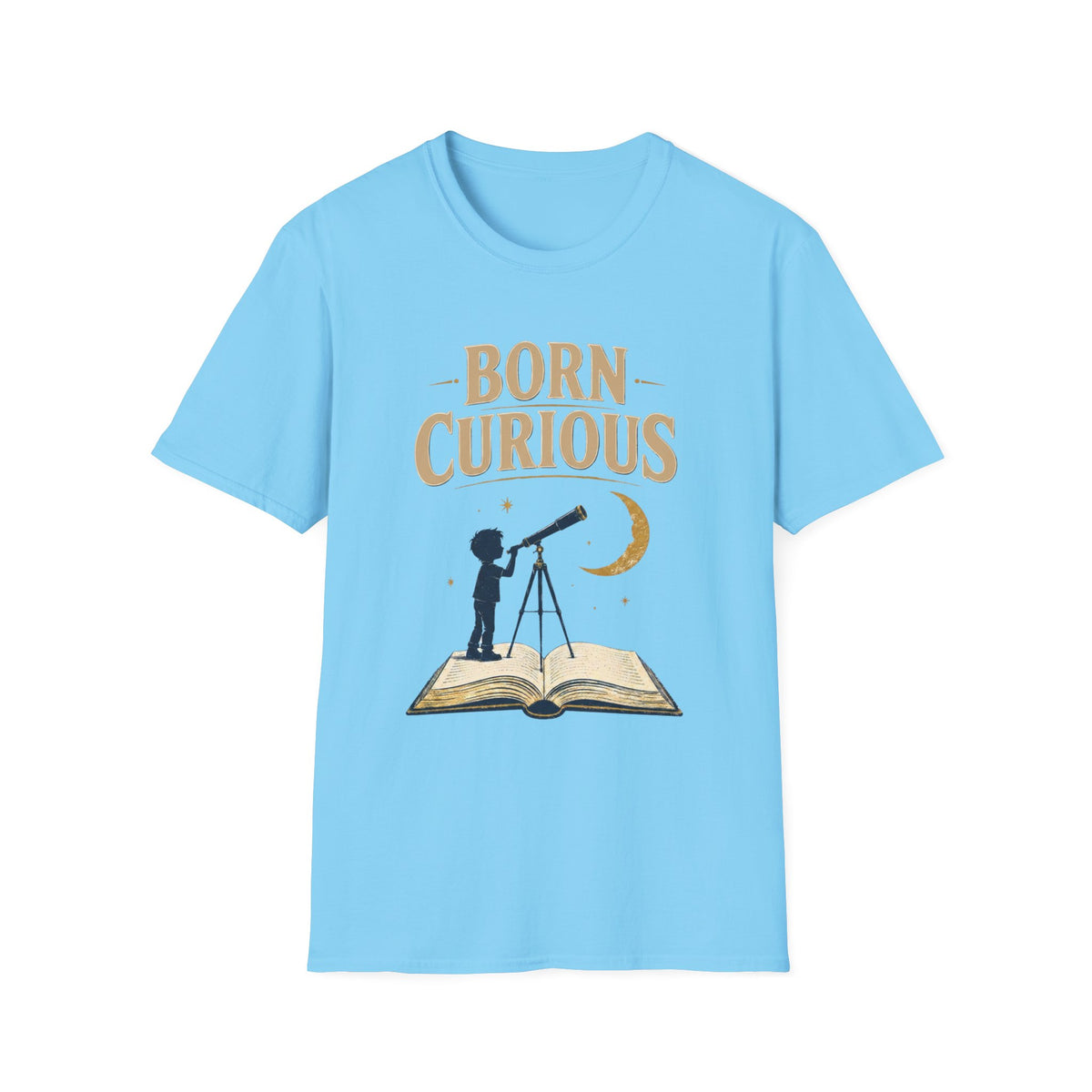 Born Curious Telescope T-Shirt