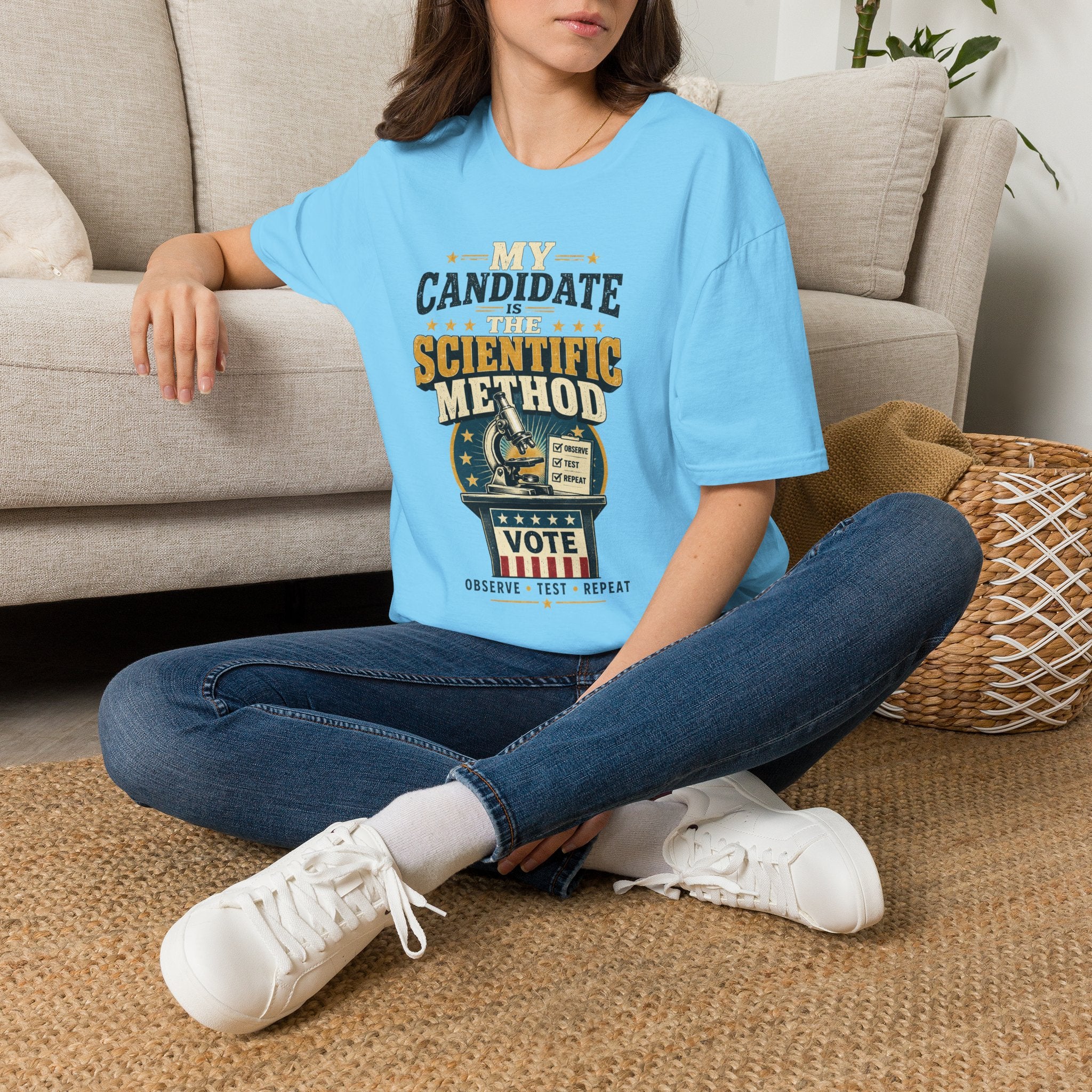 My Candidate Is The Scientific Method T-Shirt — Science Voting Graphic Tee