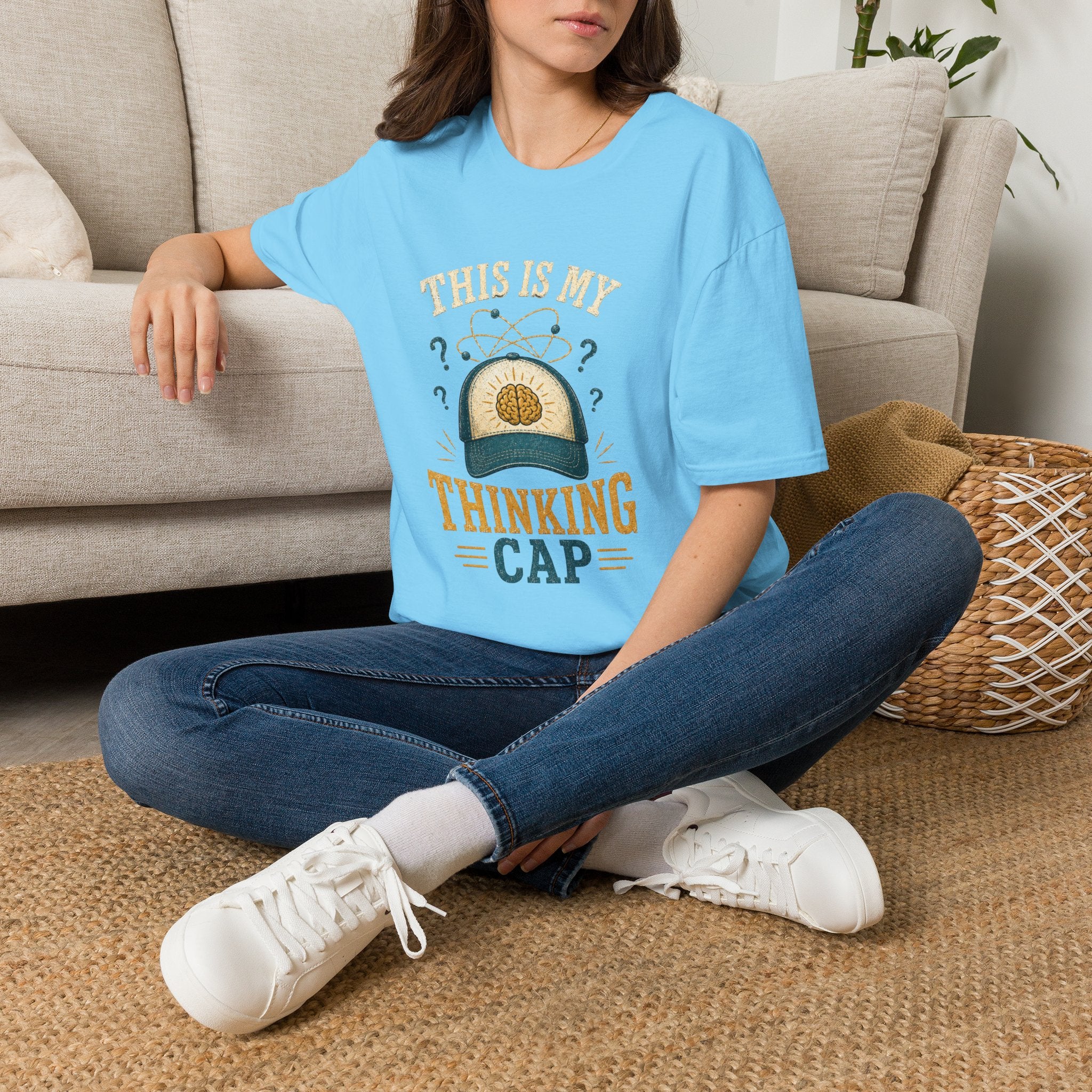 Thinking Cap T-Shirt — “This Is My Thinking Cap” Graphic Tee