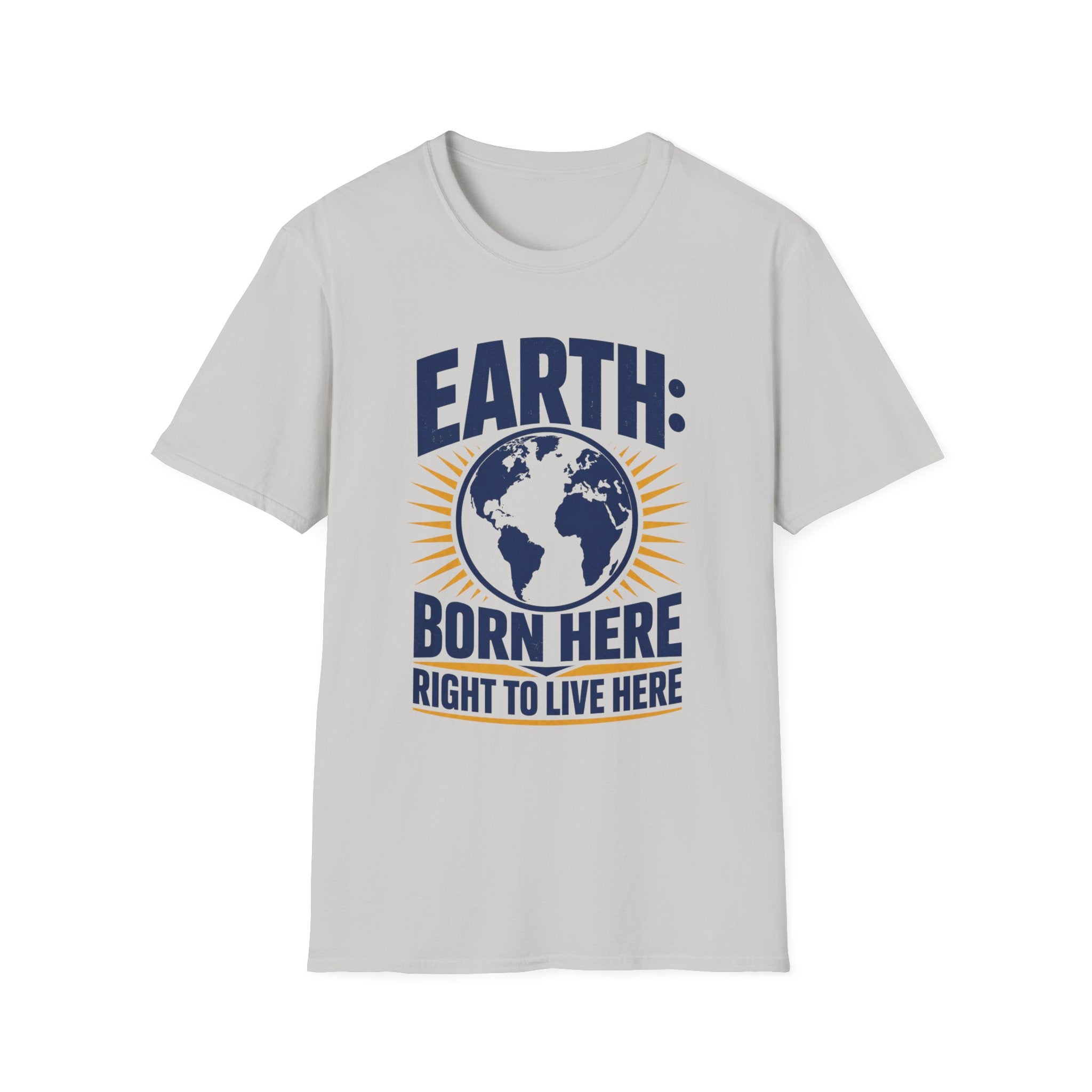 Earth Born Here Unisex Softstyle T-Shirt