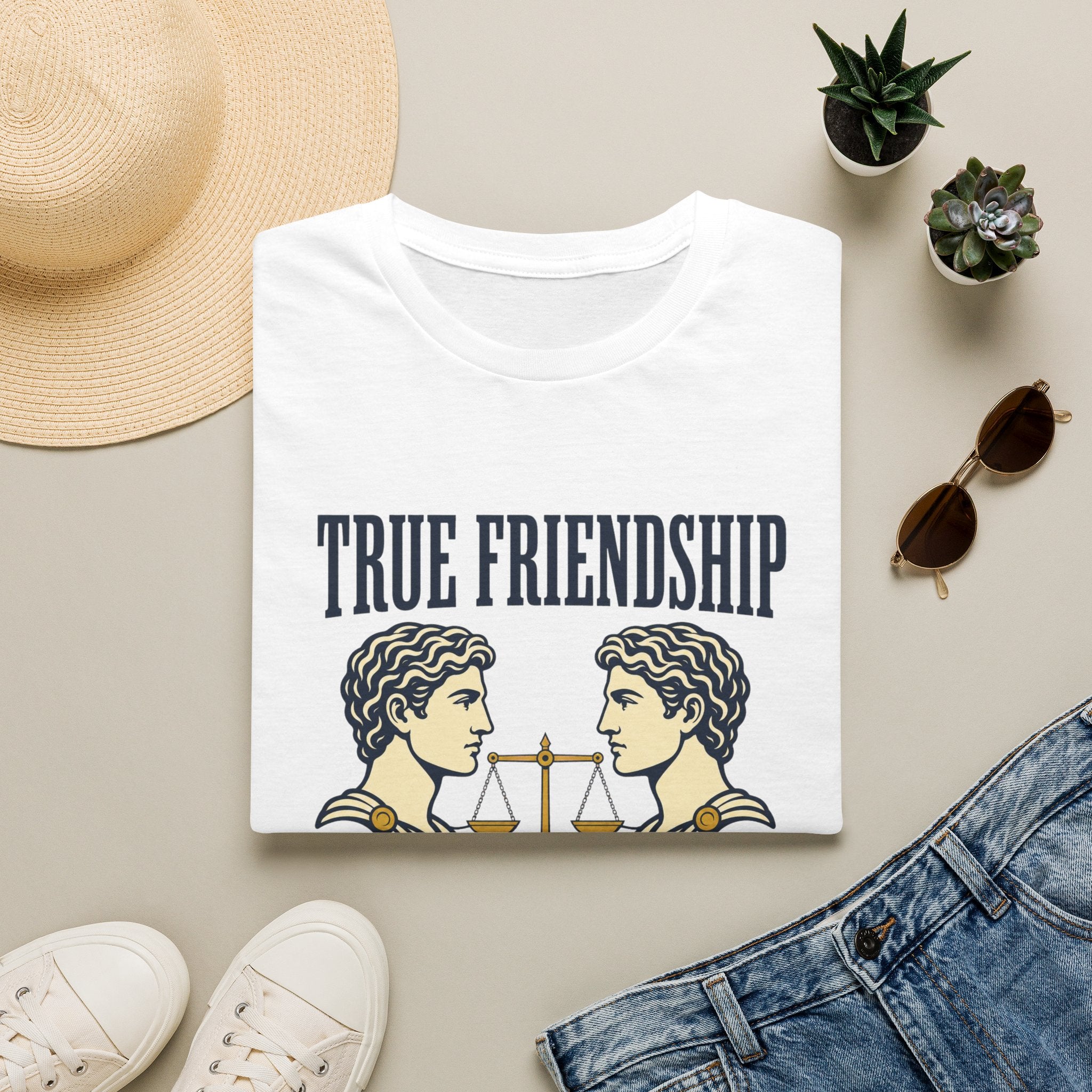 True Friendship T-Shirt — “True Friendship Only Exists Between Equals” Graphic Tee