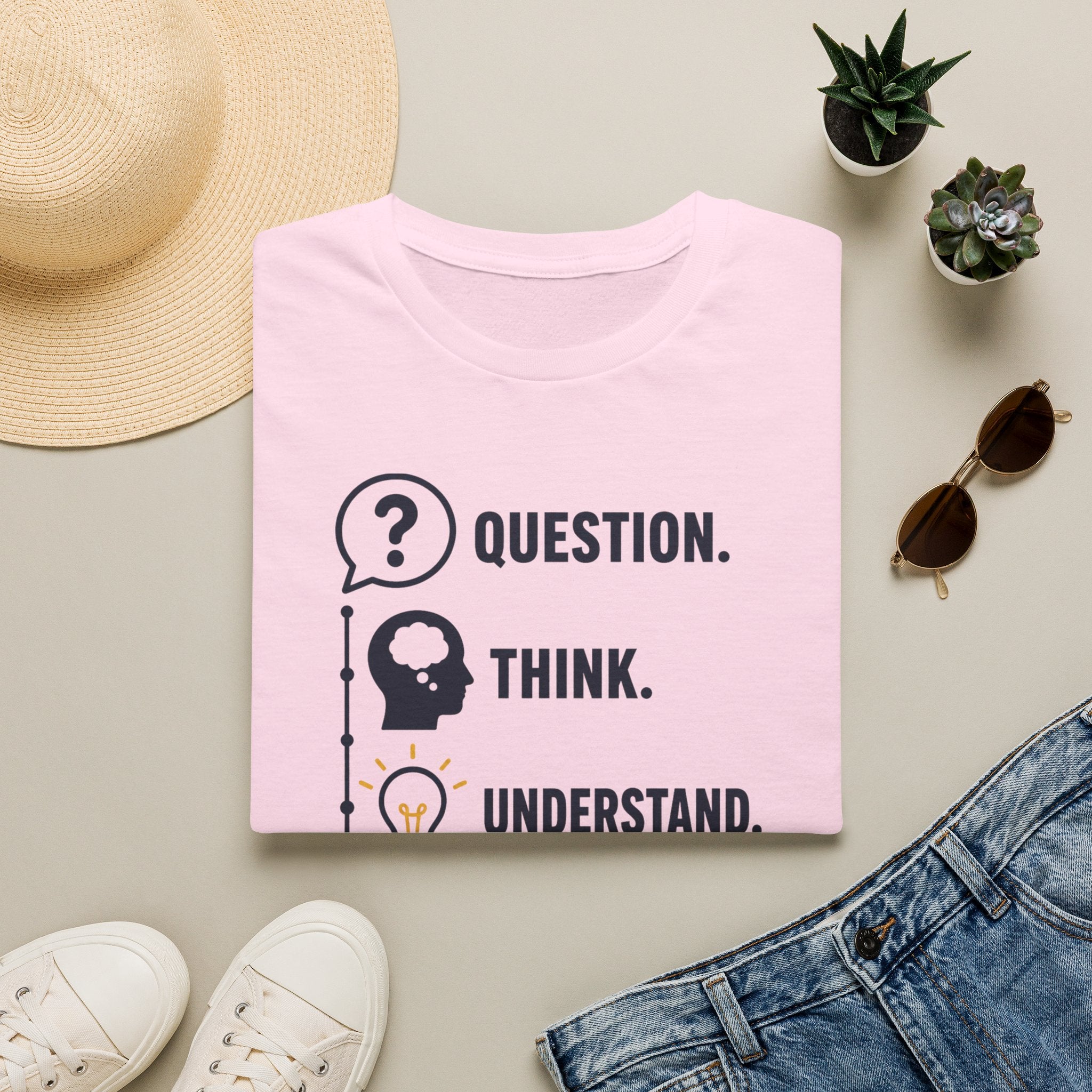 Question. Think. Understand. Get the Facts First T-Shirt