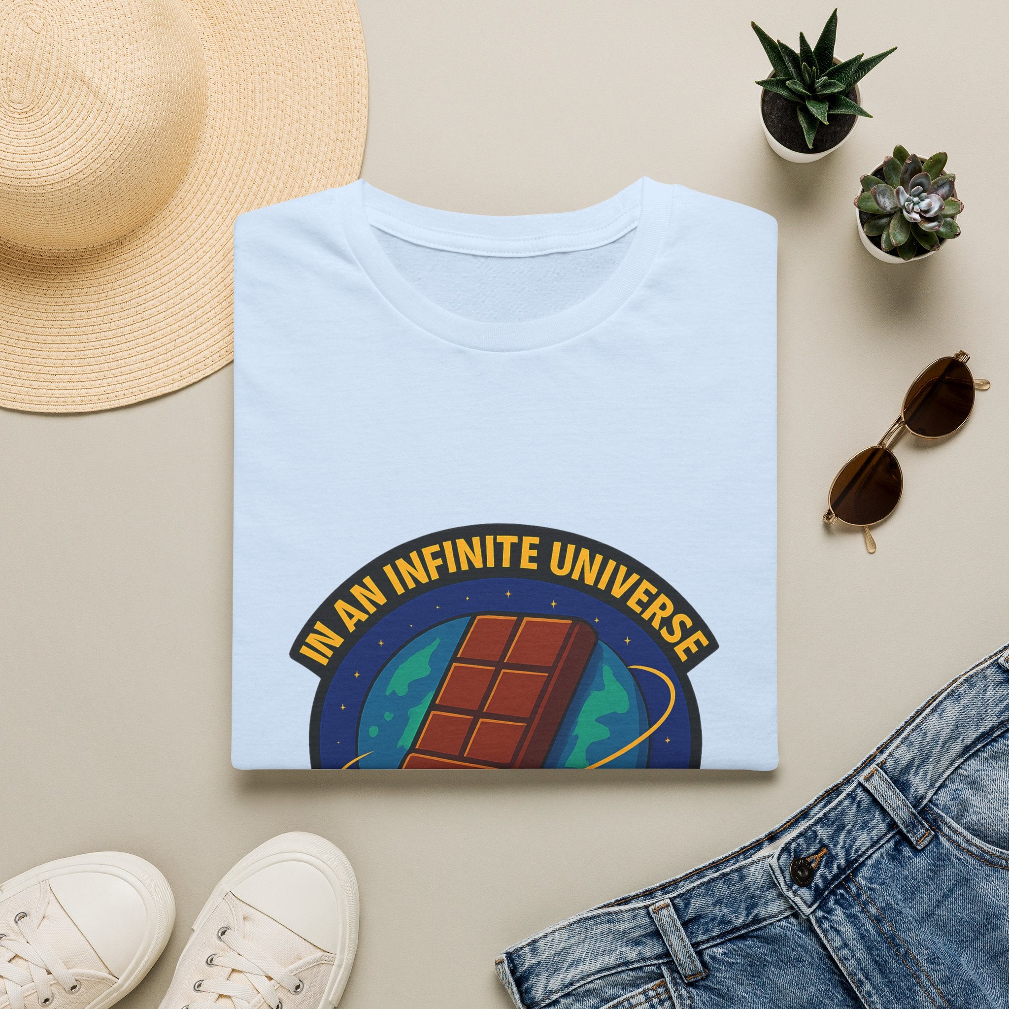 "In an Infinite Universe This Is the Only Planet With Chocolate" Graphic Tee