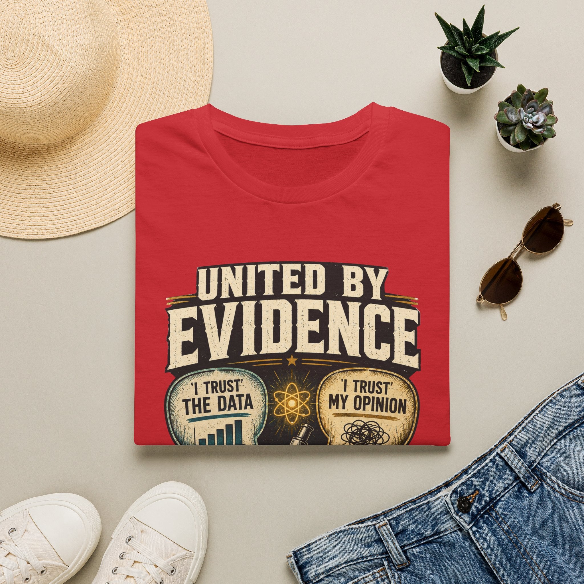 Evidence T-Shirt — "United by Evidence" Science Graphic Tee