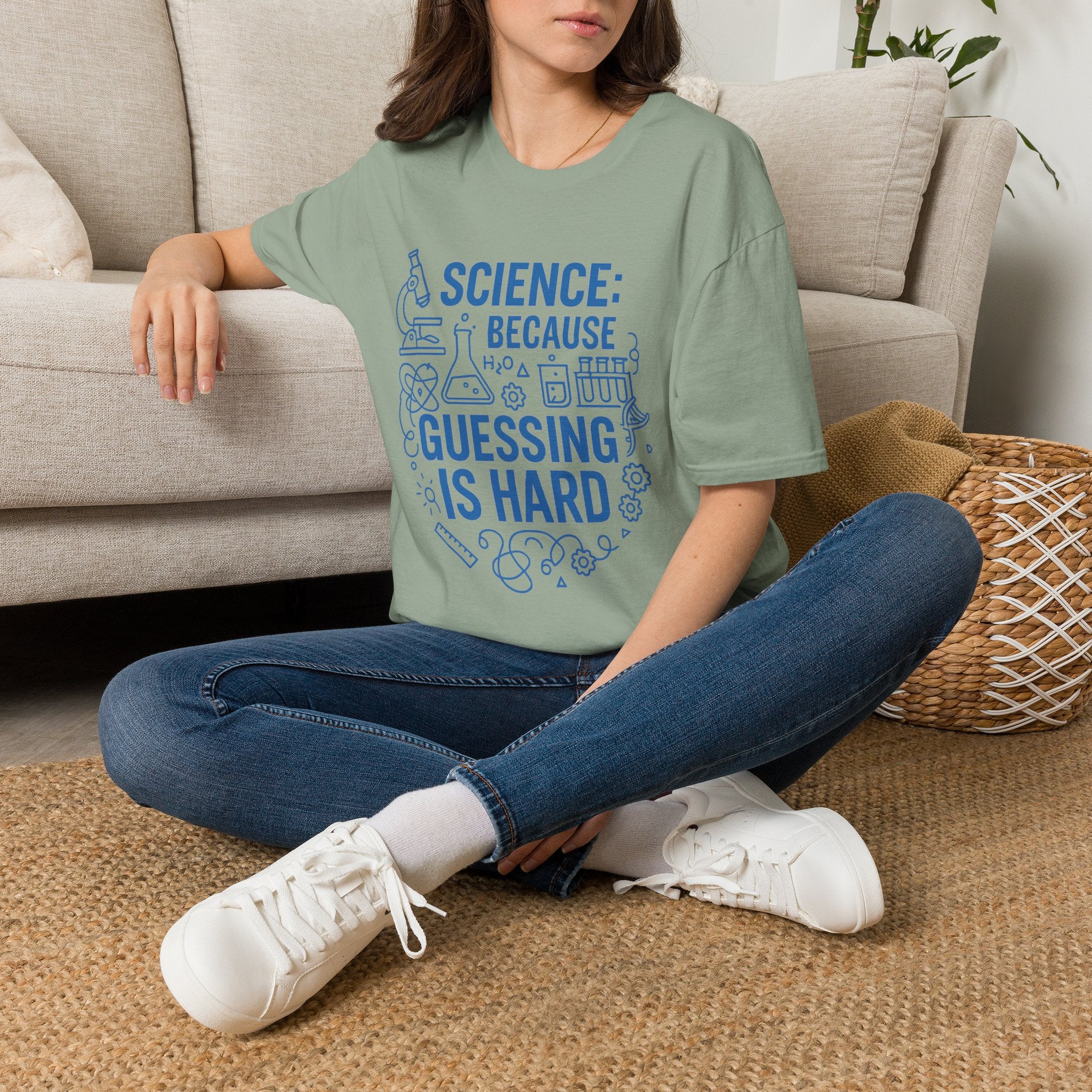 Science T-Shirt — "Science: Because Guessing Is Hard" Graphic Tee