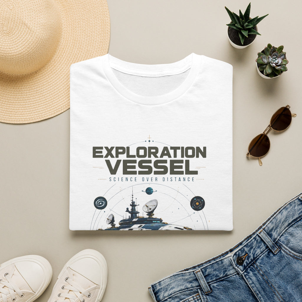 Exploration Vessel T-Shirt — Science Over Distance Space Graphic Tee