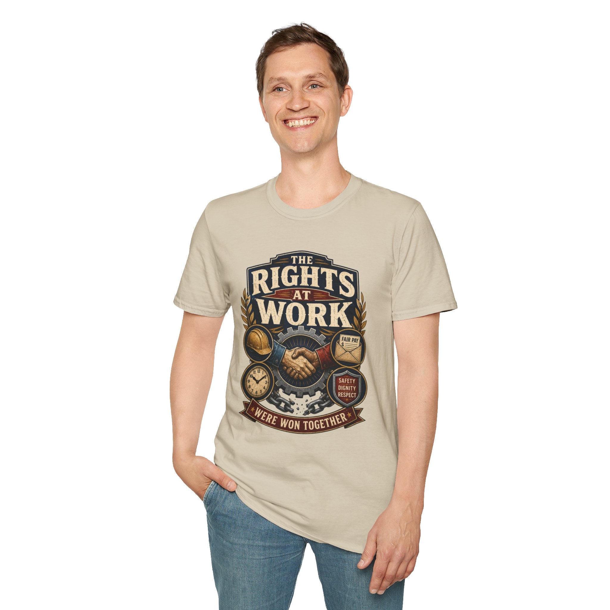 Rights at Work T-Shirt — Union Proud Labor Day Tee