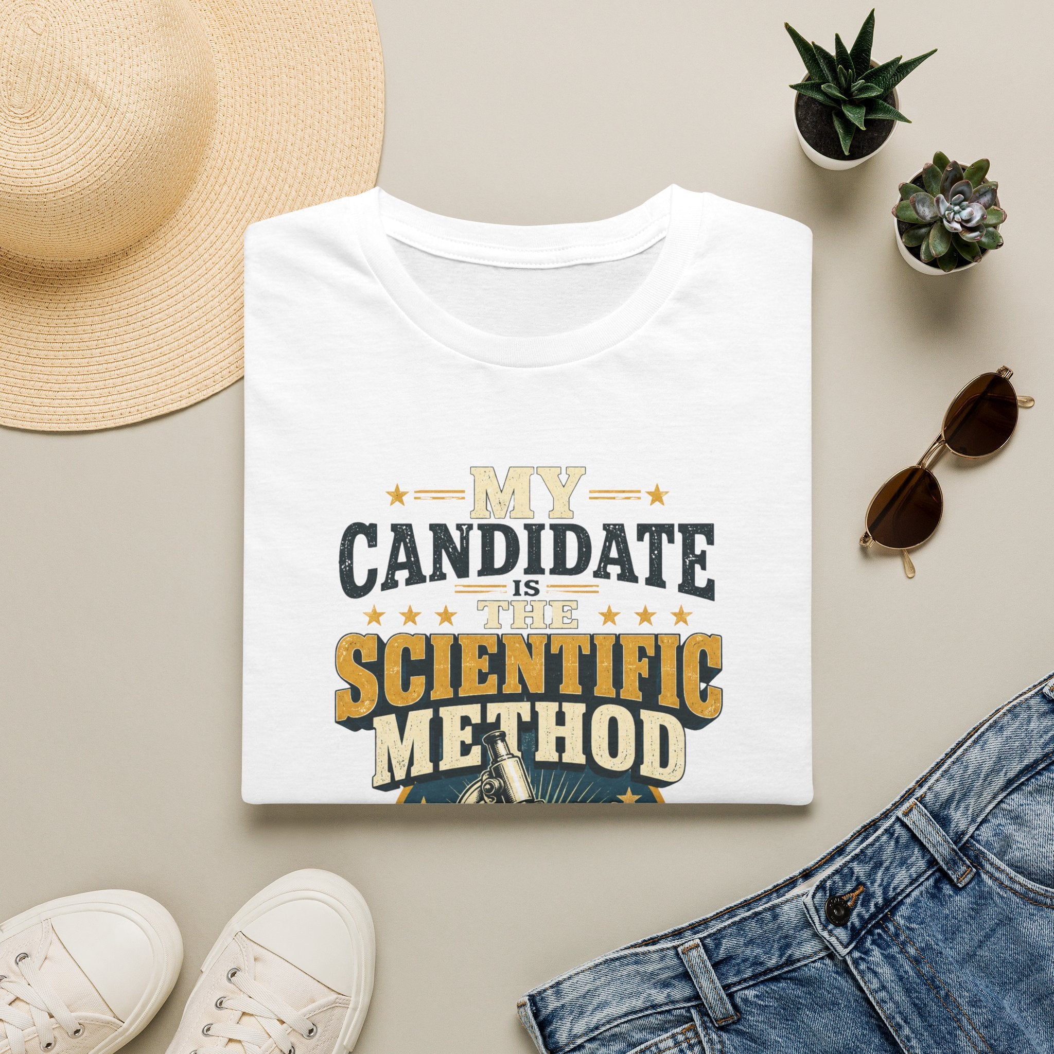 My Candidate Is The Scientific Method T-Shirt — Science Voting Graphic Tee