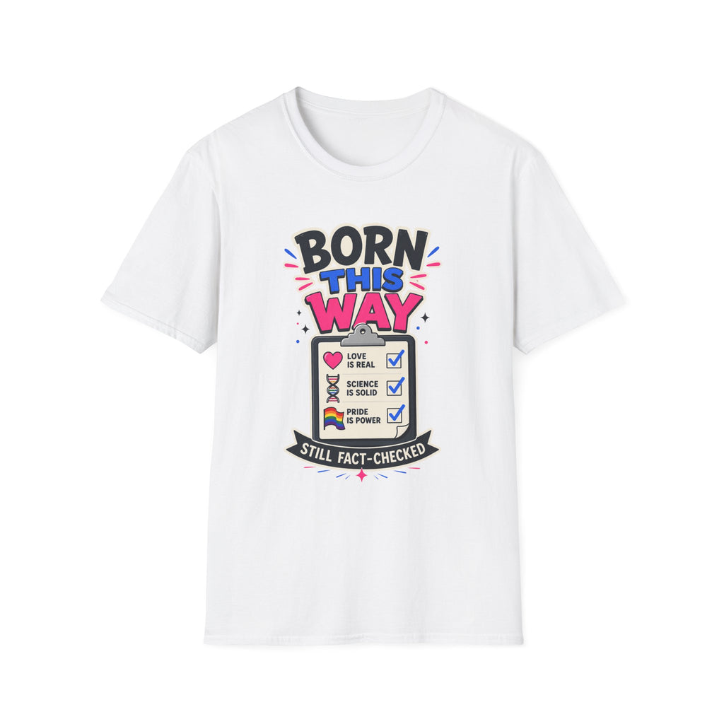 Born This Way T-Shirt — Pride LGBTQ+ Checklist Graphic Tee
